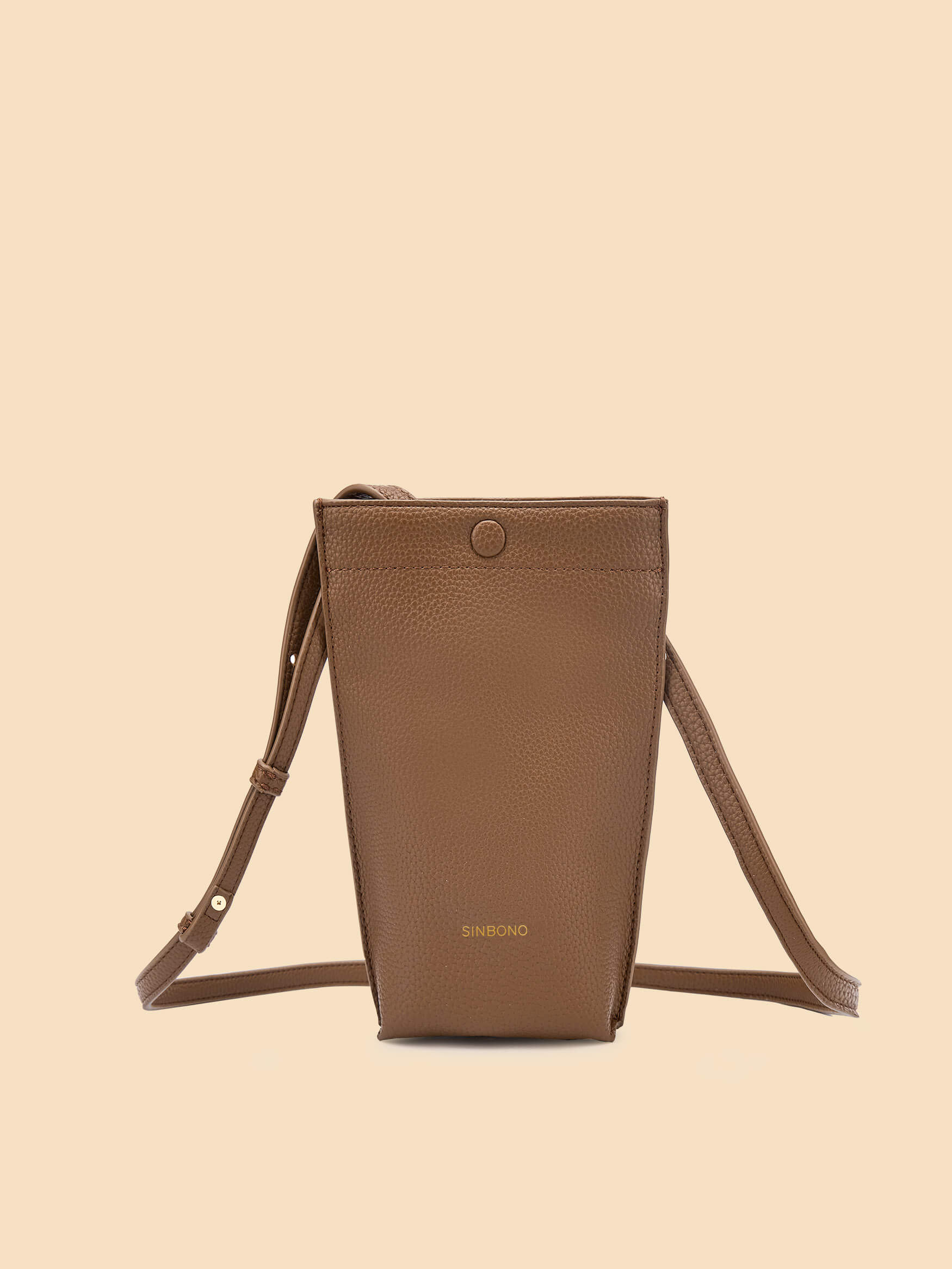 SINBONO Brown Crossbody Bag- High-quality Soft Vegan Leather Bag