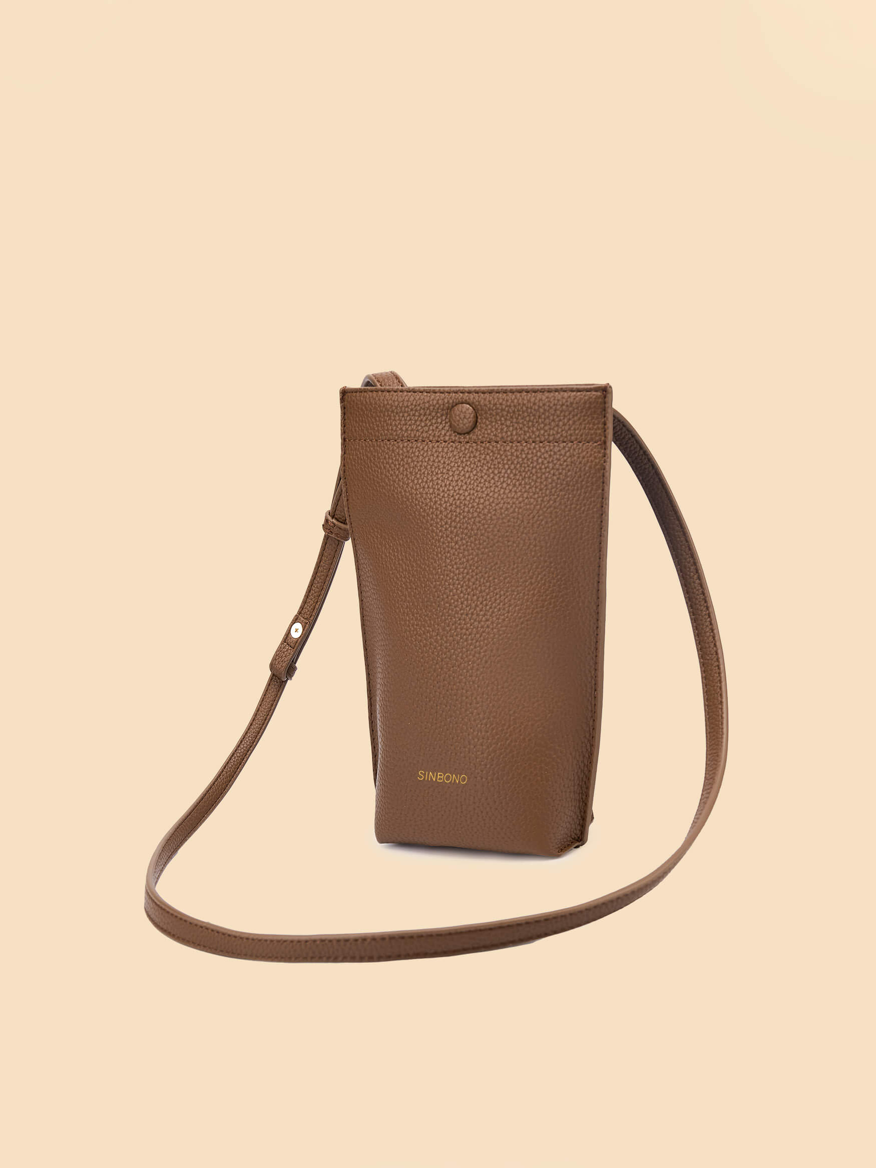 SINBONO Brown Crossbody Bag- High-quality Soft Vegan Leather Bag