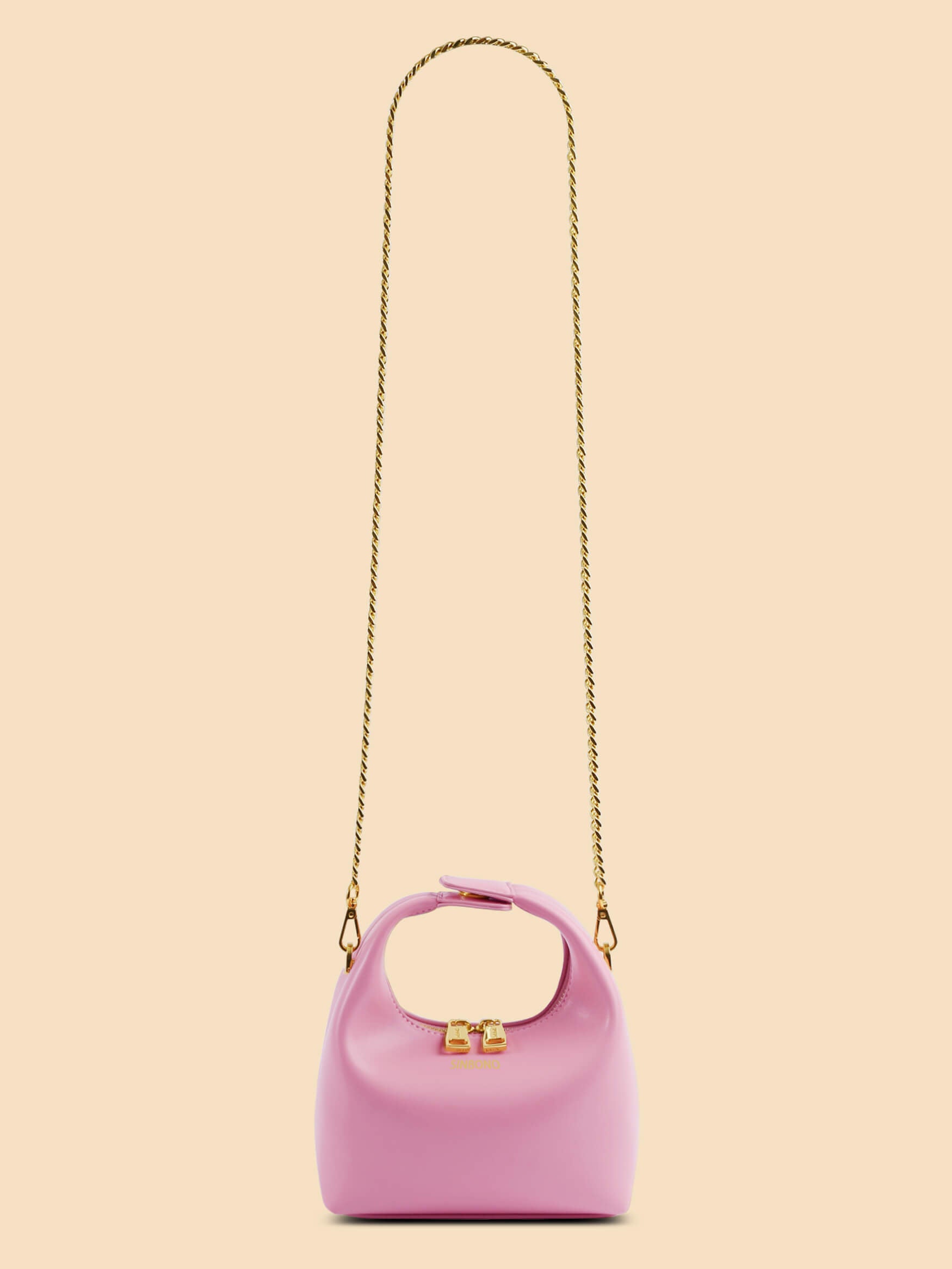 SINBONO Vienna Pink Leather Handbags -Vegan Leather Women Bag