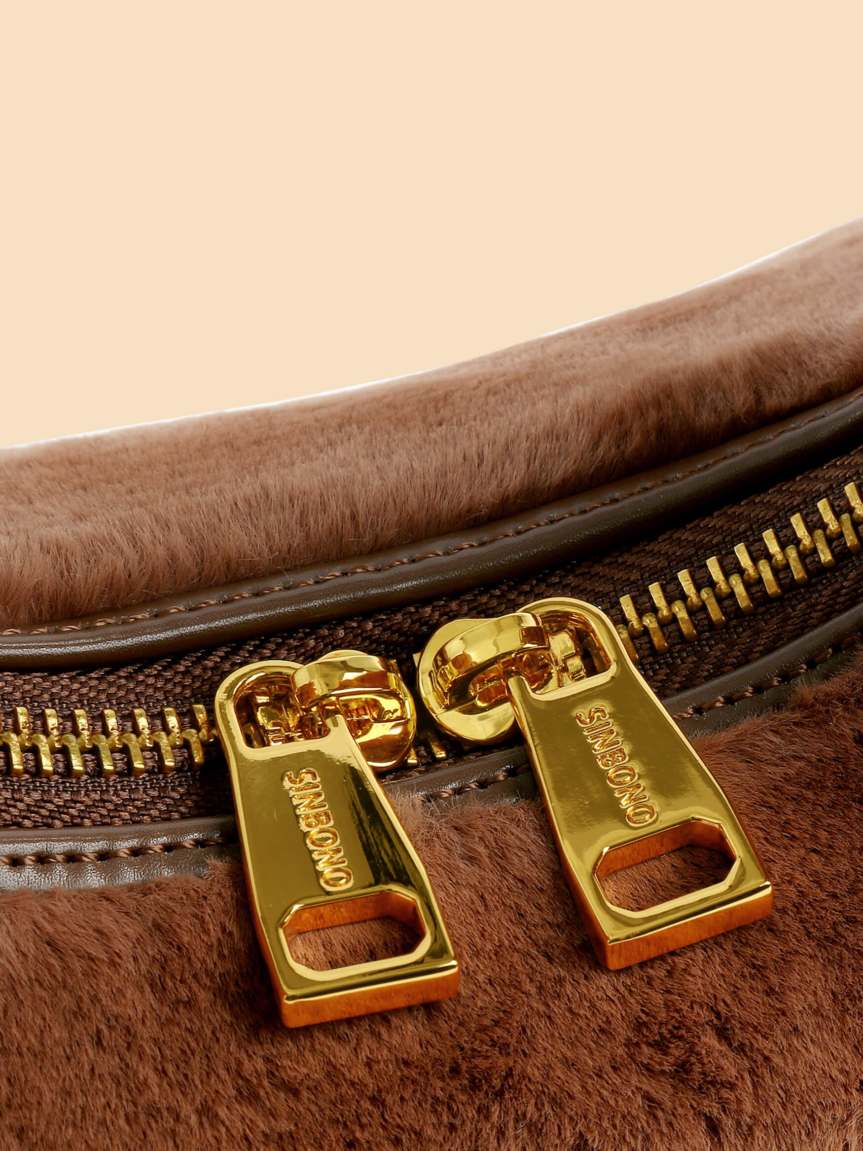 SINBONO Vienna Toffee Leather Handbags -Vegan Leather Women Bag