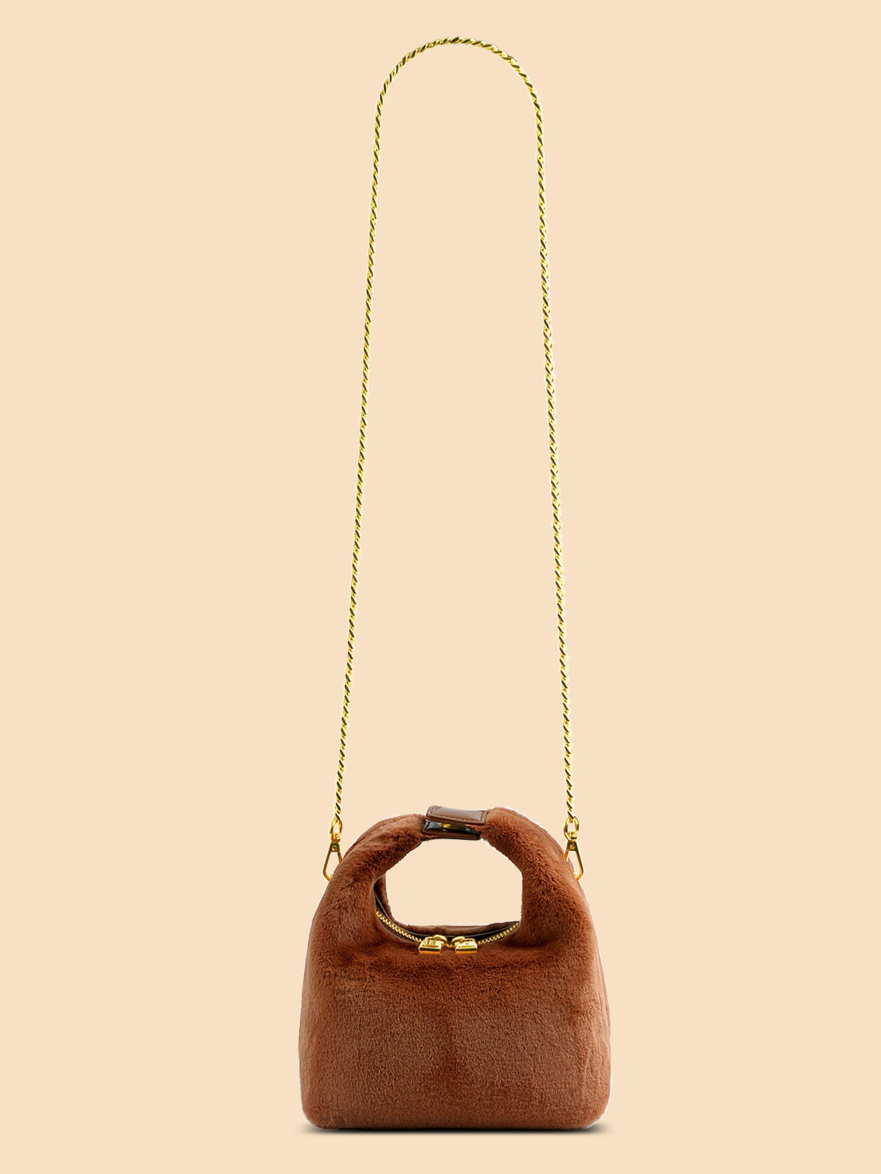 SINBONO Vienna Toffee Leather Handbags -Vegan Leather Women Bag