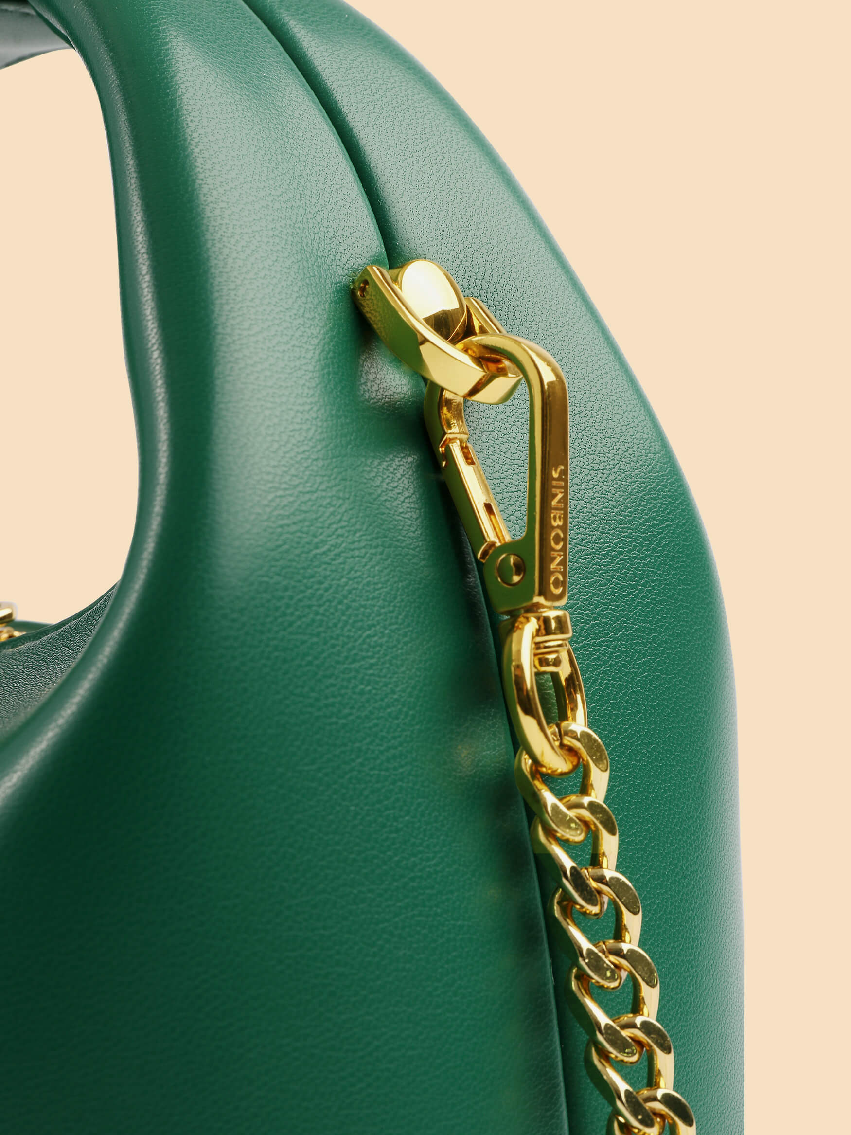 SINBONO Vienna Green Leather Handbags -Vegan Leather Women Bag