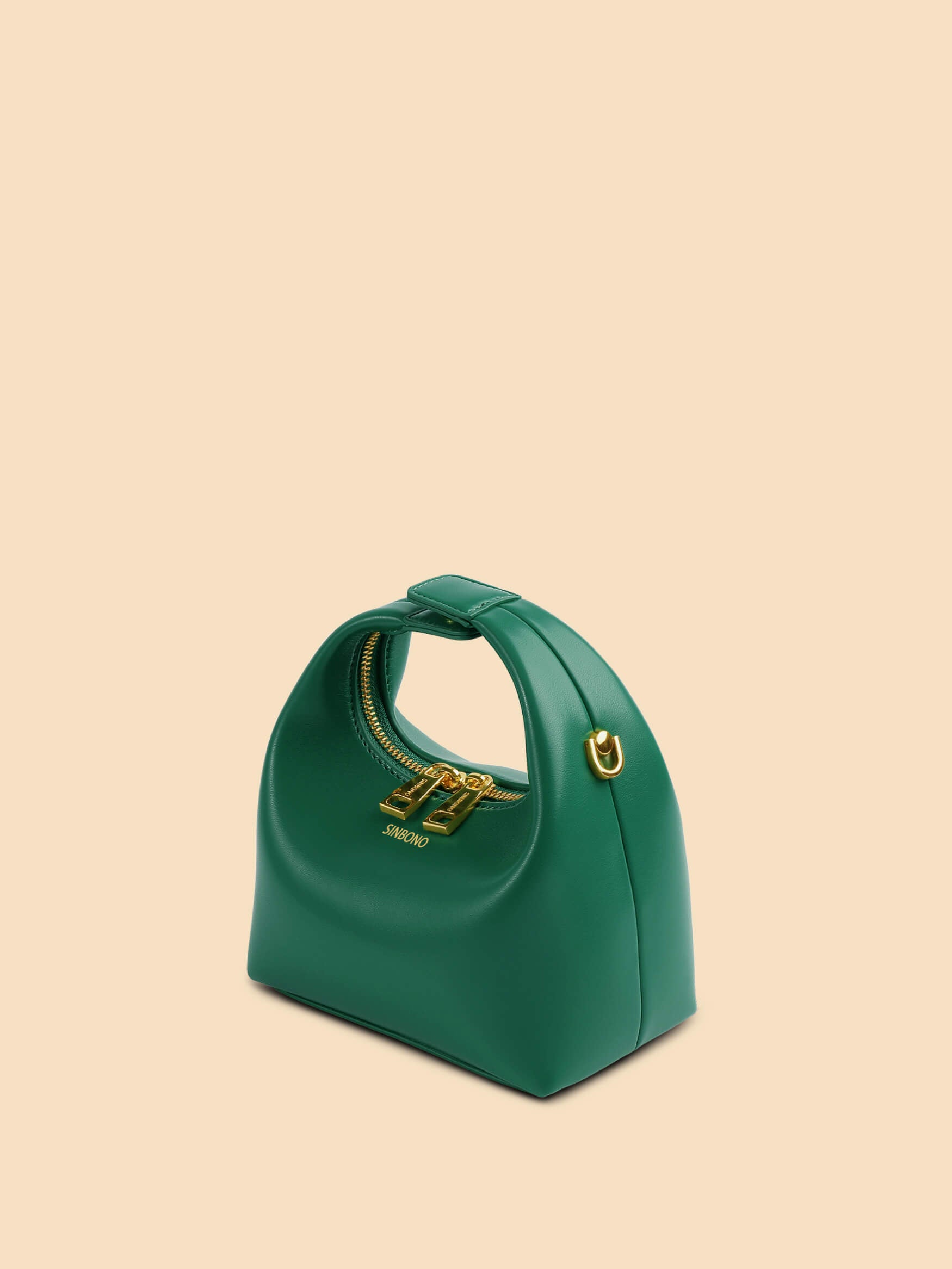 SINBONO Vienna Green Leather Handbags -Vegan Leather Women Bag