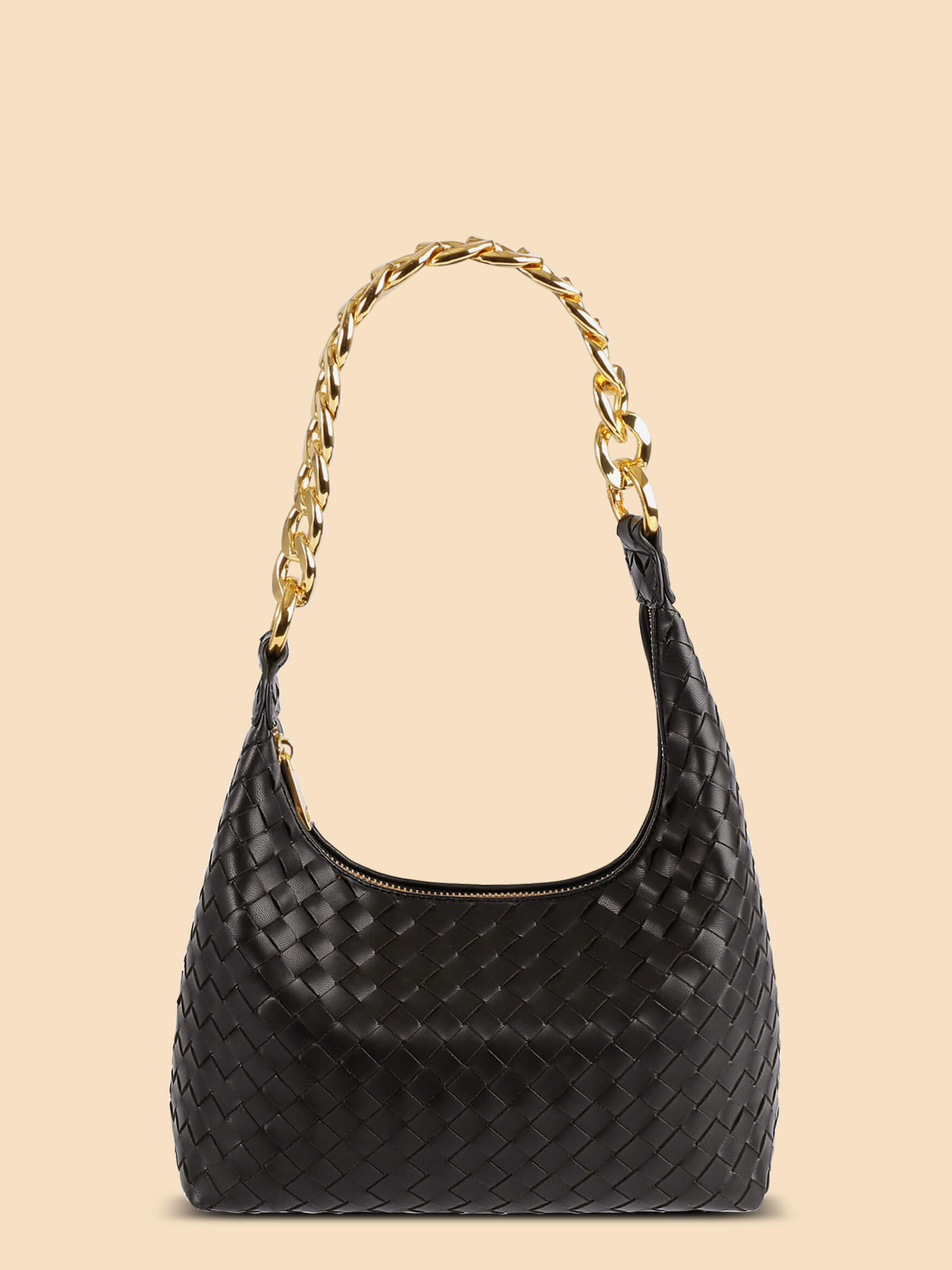 SINBONO Black Braided Shoulder Satchel Crossbody Women's Handbags