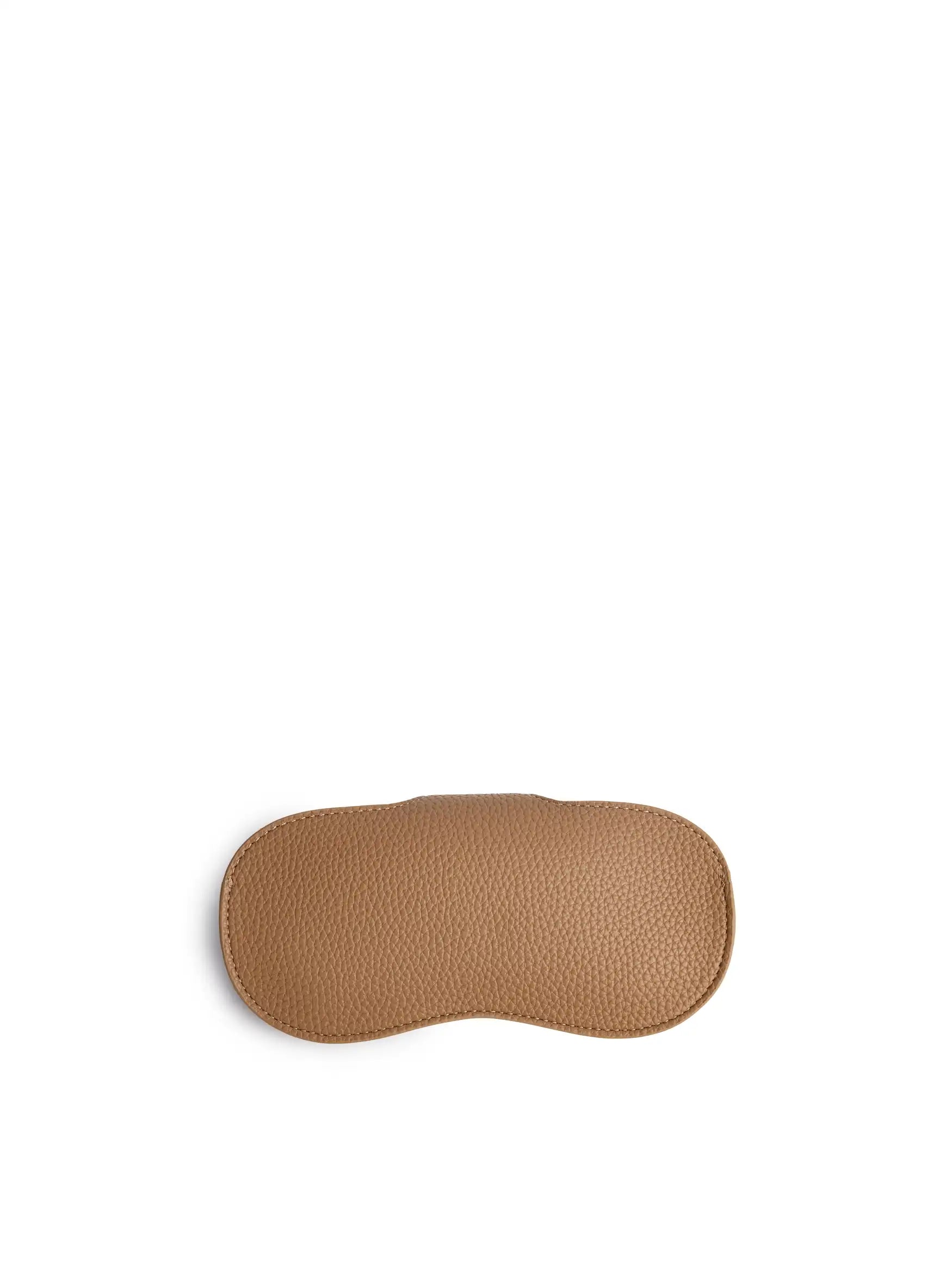 Sunglasses Bag in Gray Vegan Leather - Back View