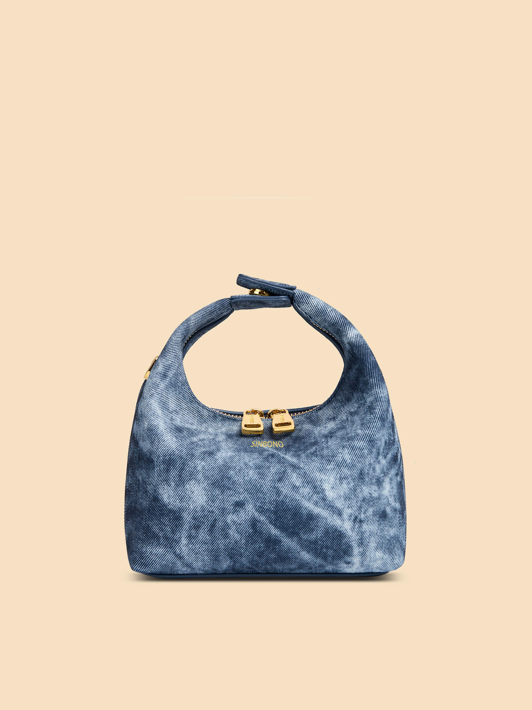 SINBONO Vienna Deep Blue Leather Handbags -Vegan Leather Women Bag