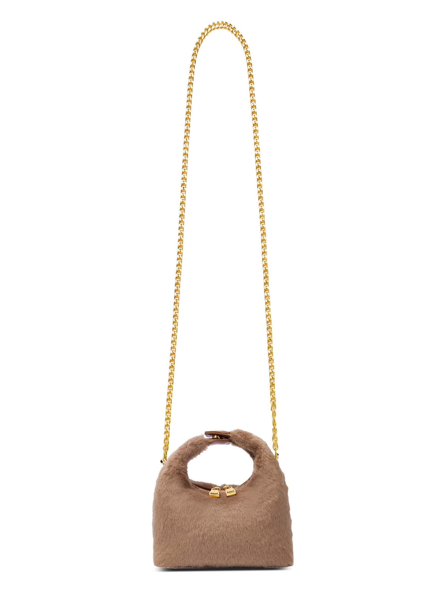Vienna Top Handle Crossbody Bag in Elephant Gray Vegan Leather - With chain