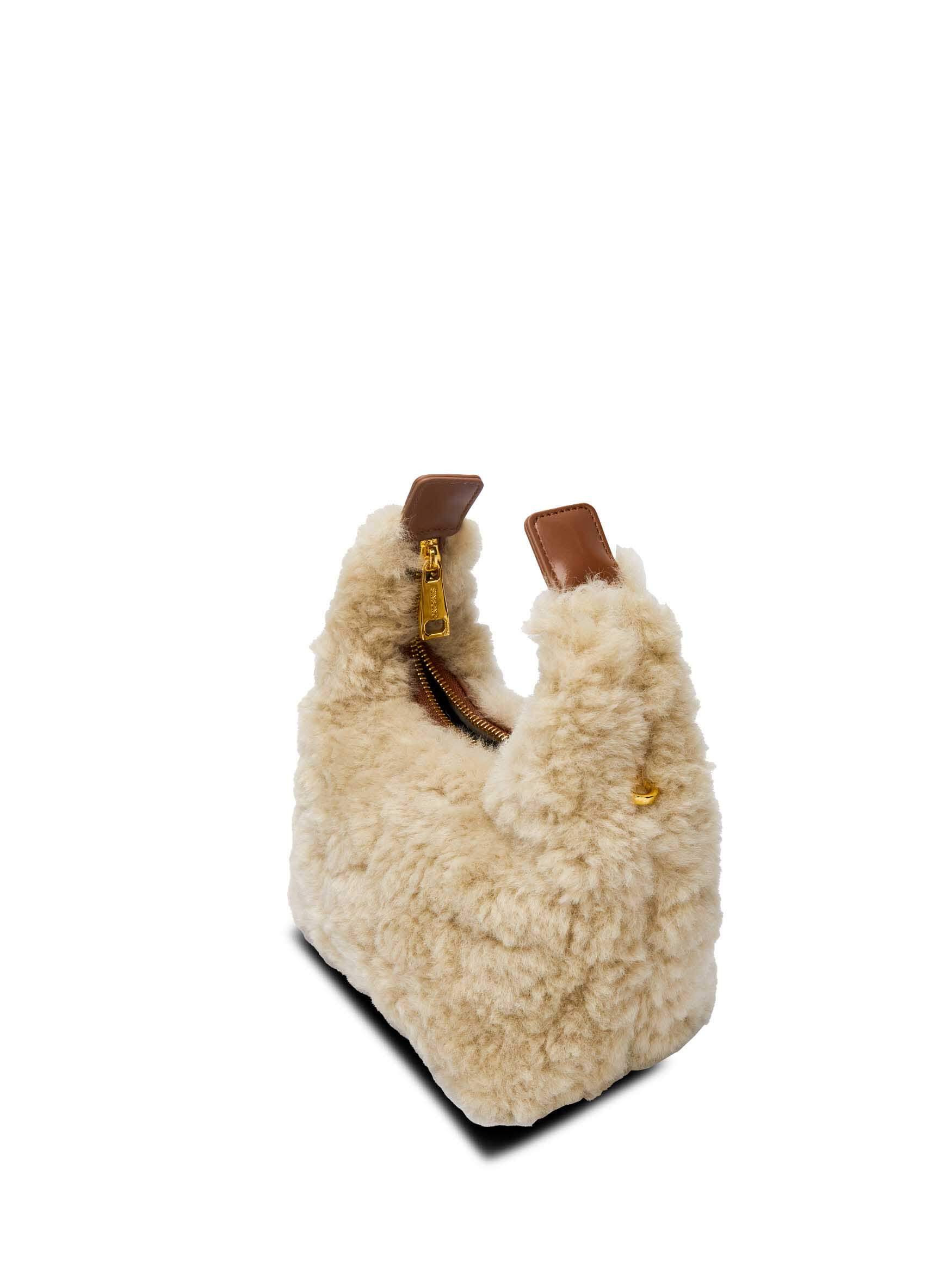 Vienna Top Handle Crossbody Bag in Light Green Vegan Leather - Side Angle