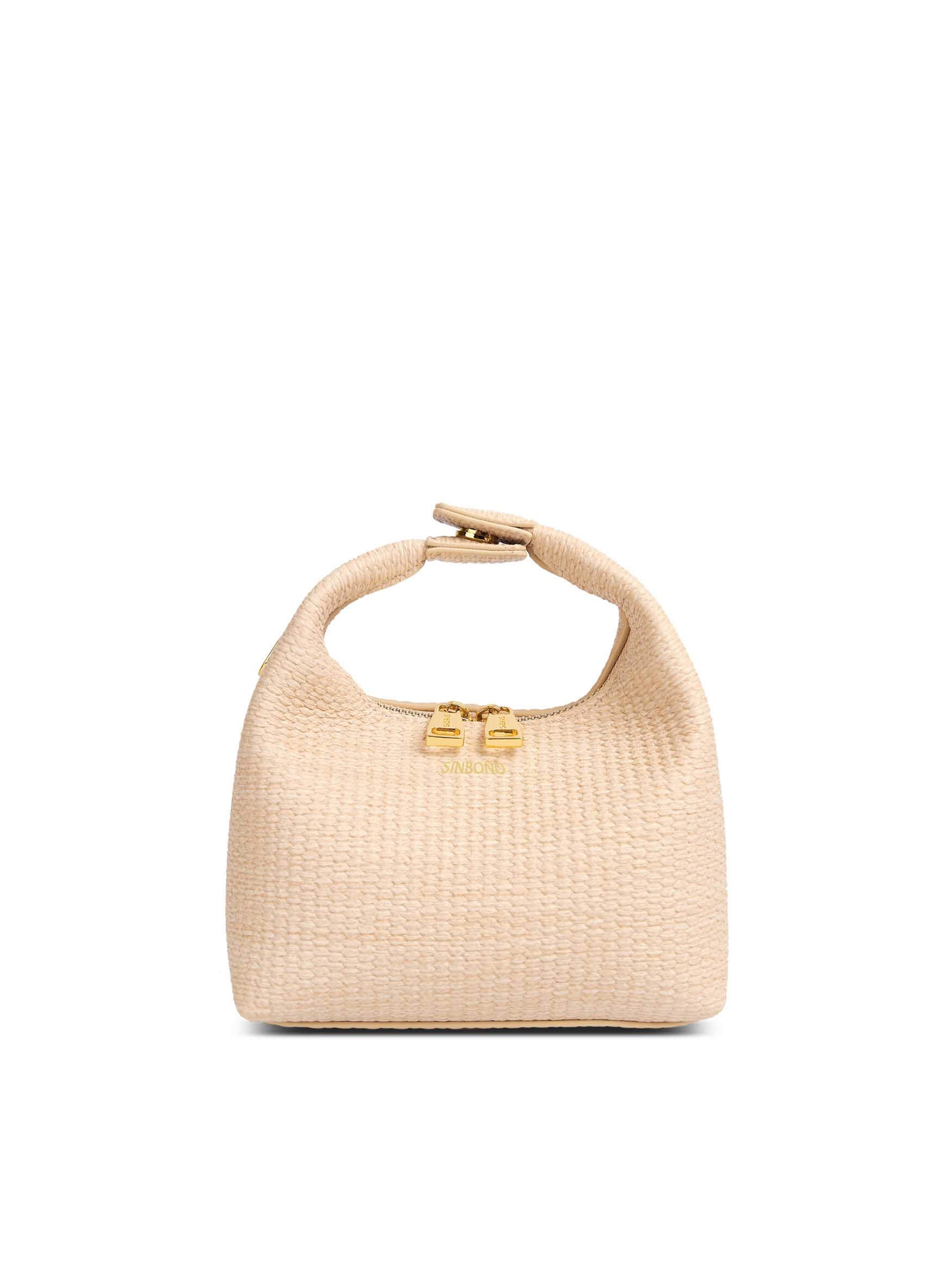 Vienna Top Handle Crossbody Bag in Milk Yellow Vegan Leather - Front View