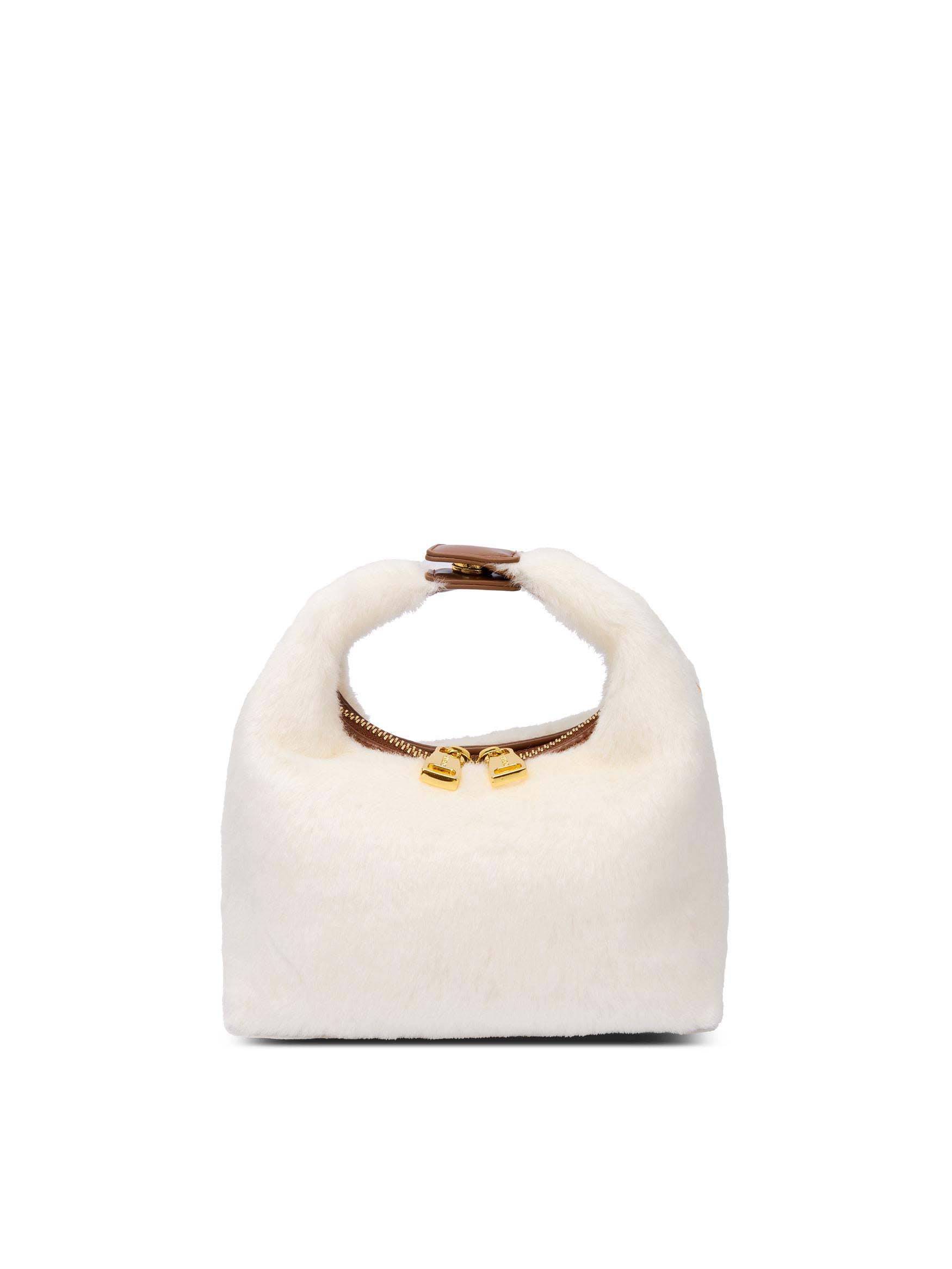 Vienna in Snow White Vegan Leather  - Front View