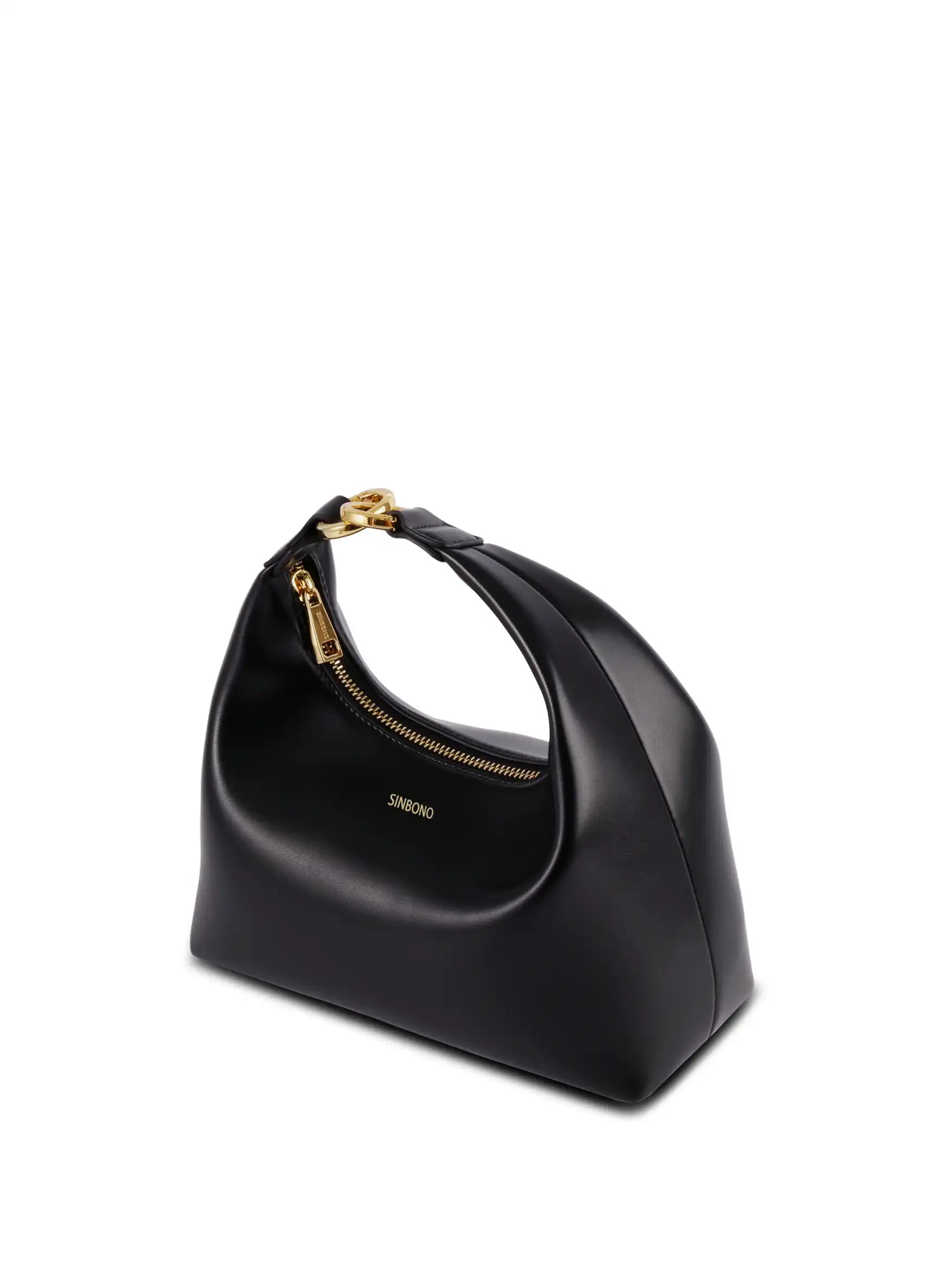 Vienna Top Handle Shoulder Bag  - Black