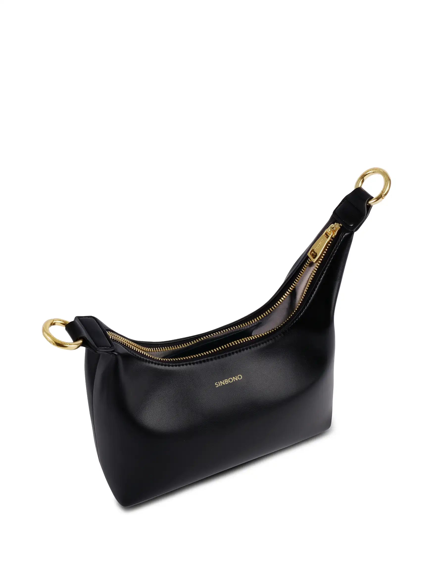 Vienna Top Handle Shoulder Bag  - Black