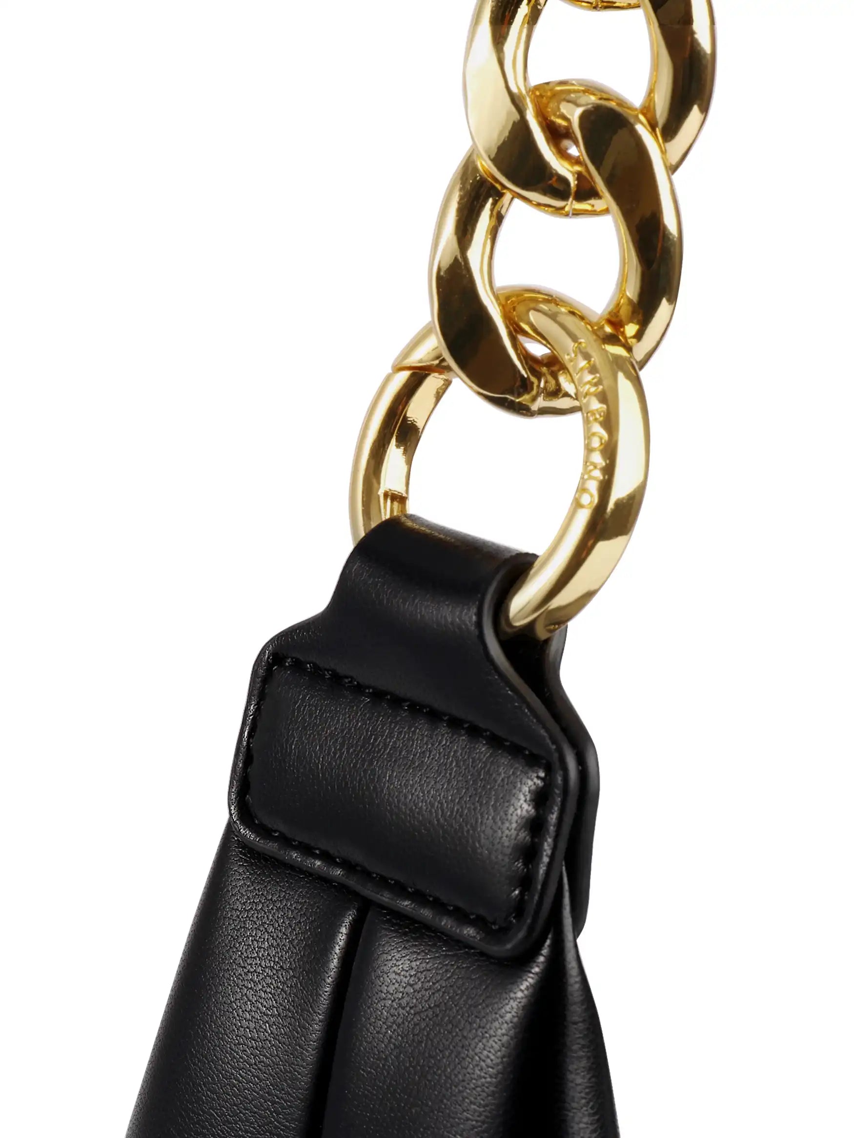 Vienna Top Handle Shoulder Bag  - Black