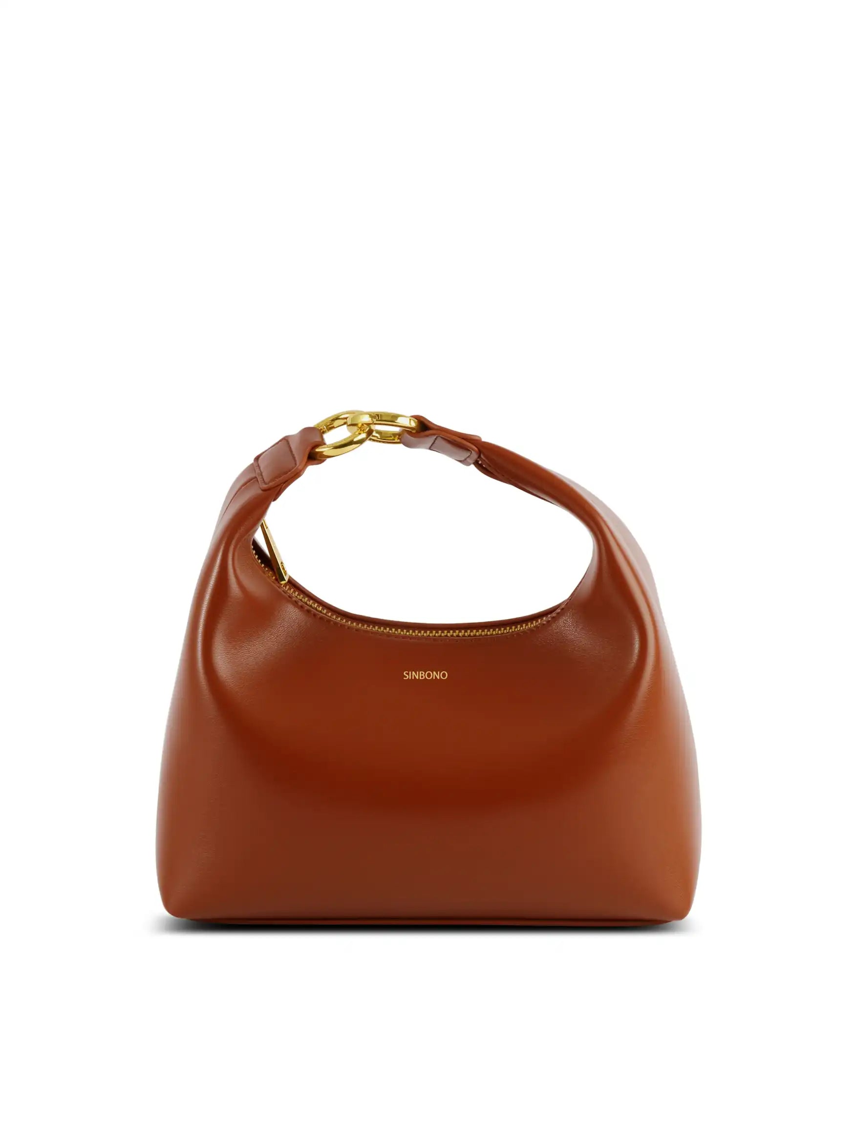 Vienna Top Handle Shoulder Bag  - Brown