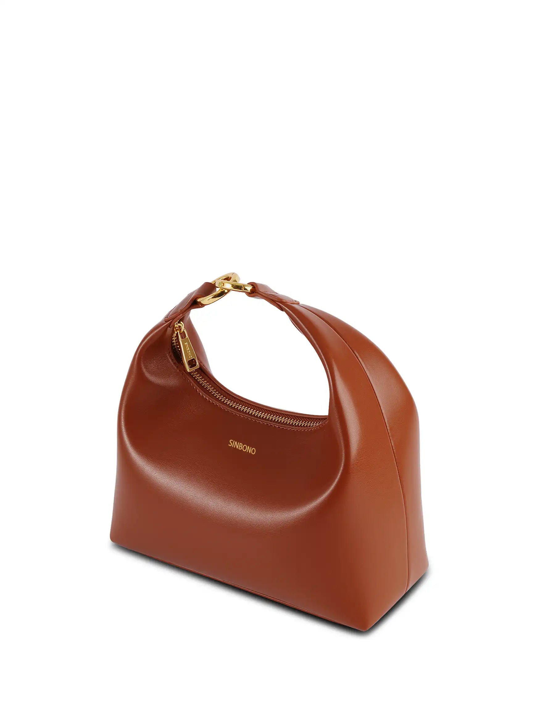 Vienna Top Handle Shoulder Bag  - Brown
