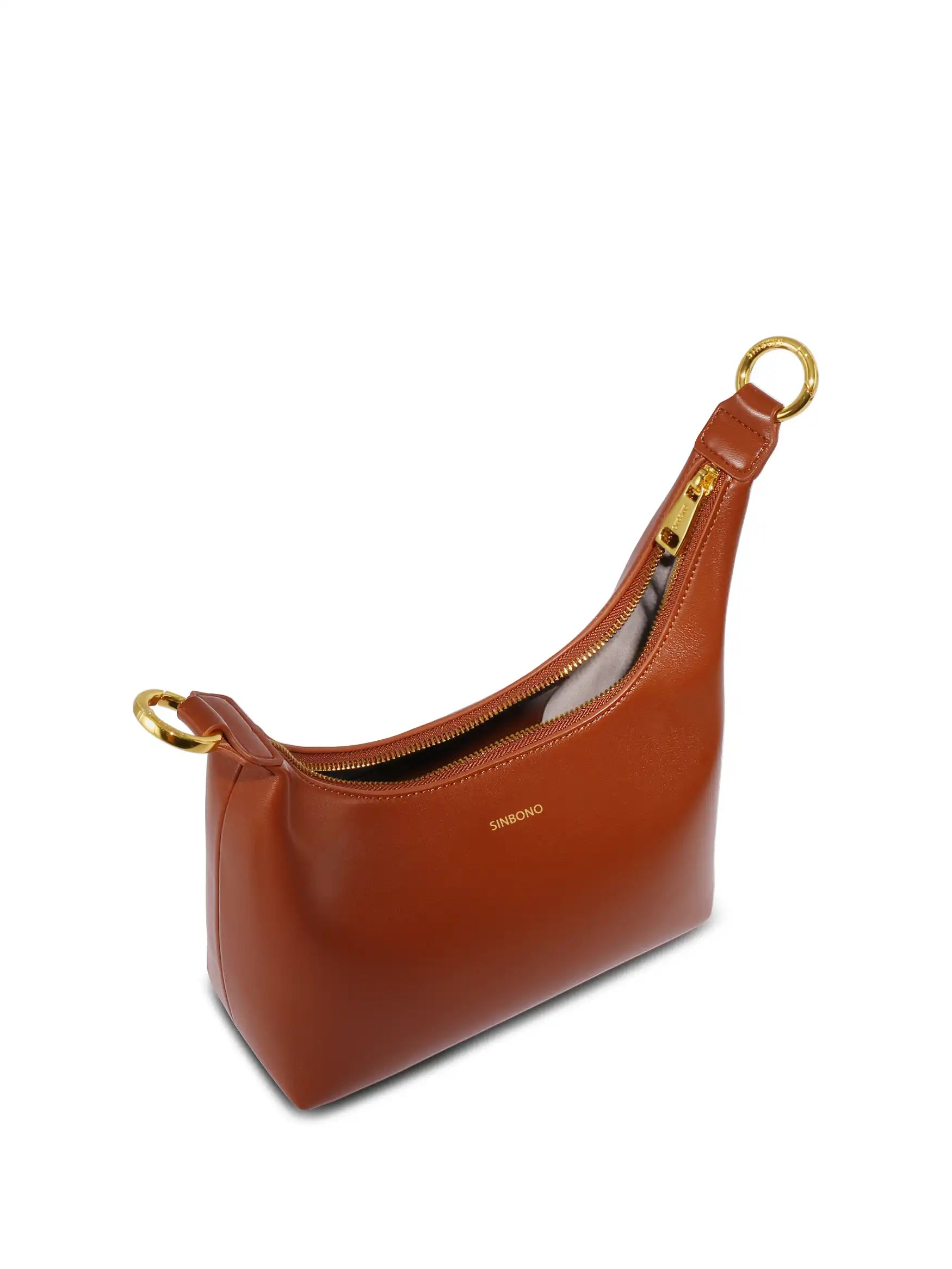 Vienna Top Handle Shoulder Bag  - Brown
