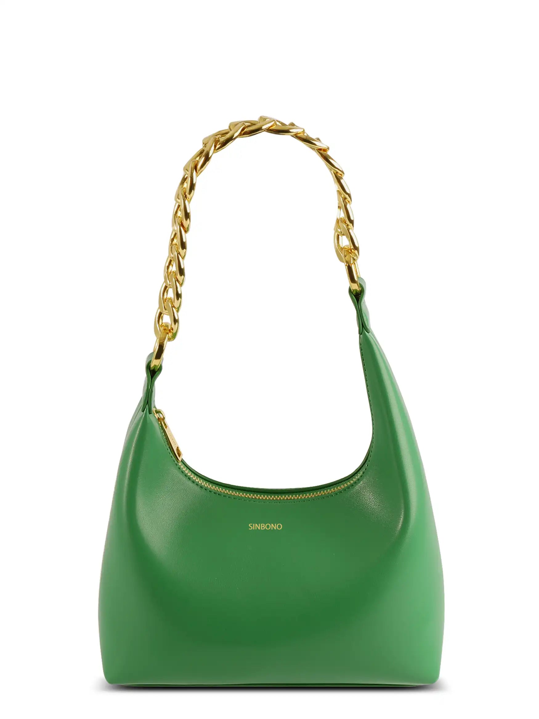 Vienna Top Handle Shoulder Bag - Grass Green
