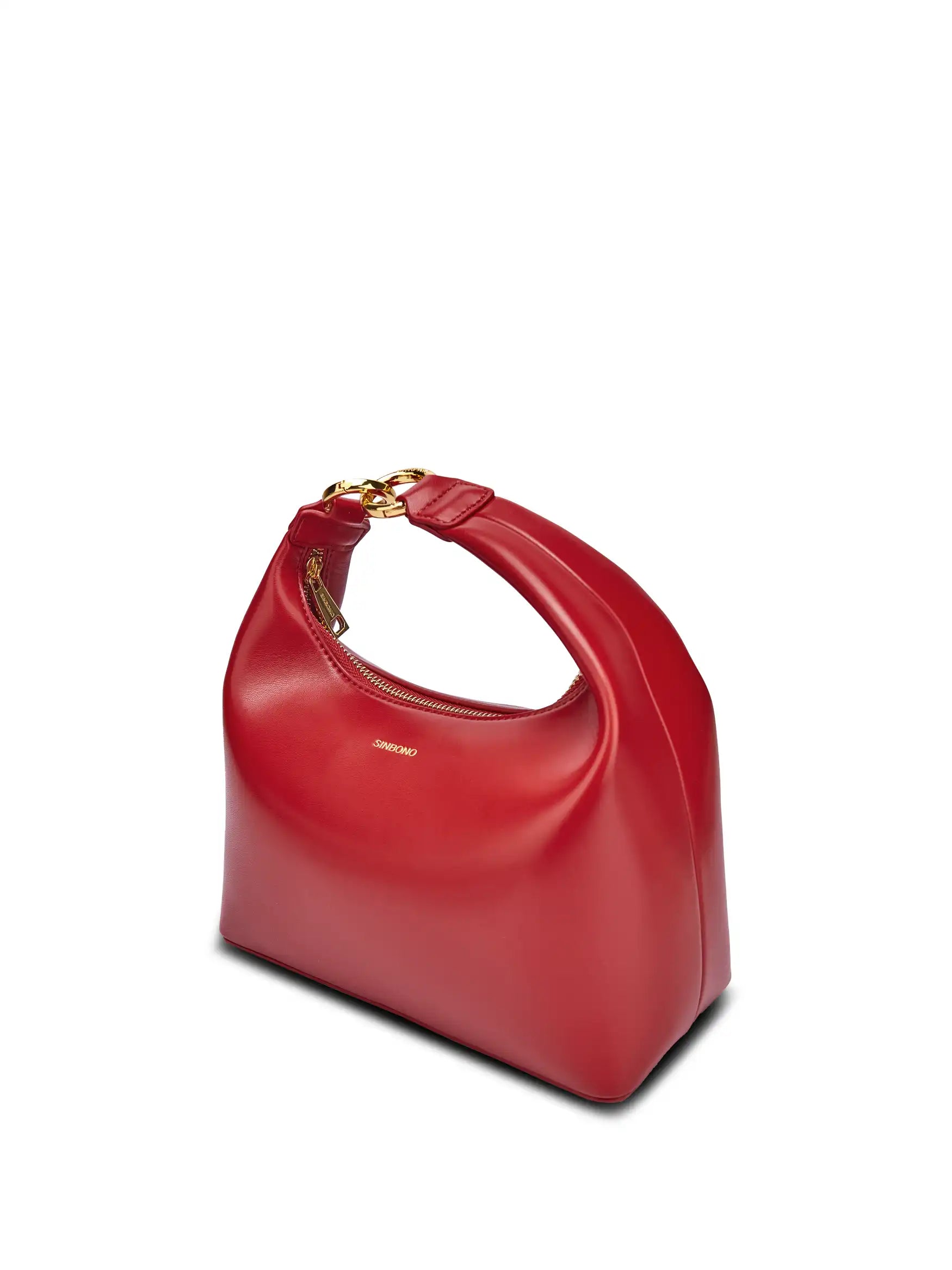 Vienna Top Handle Shoulder Bag  - Red