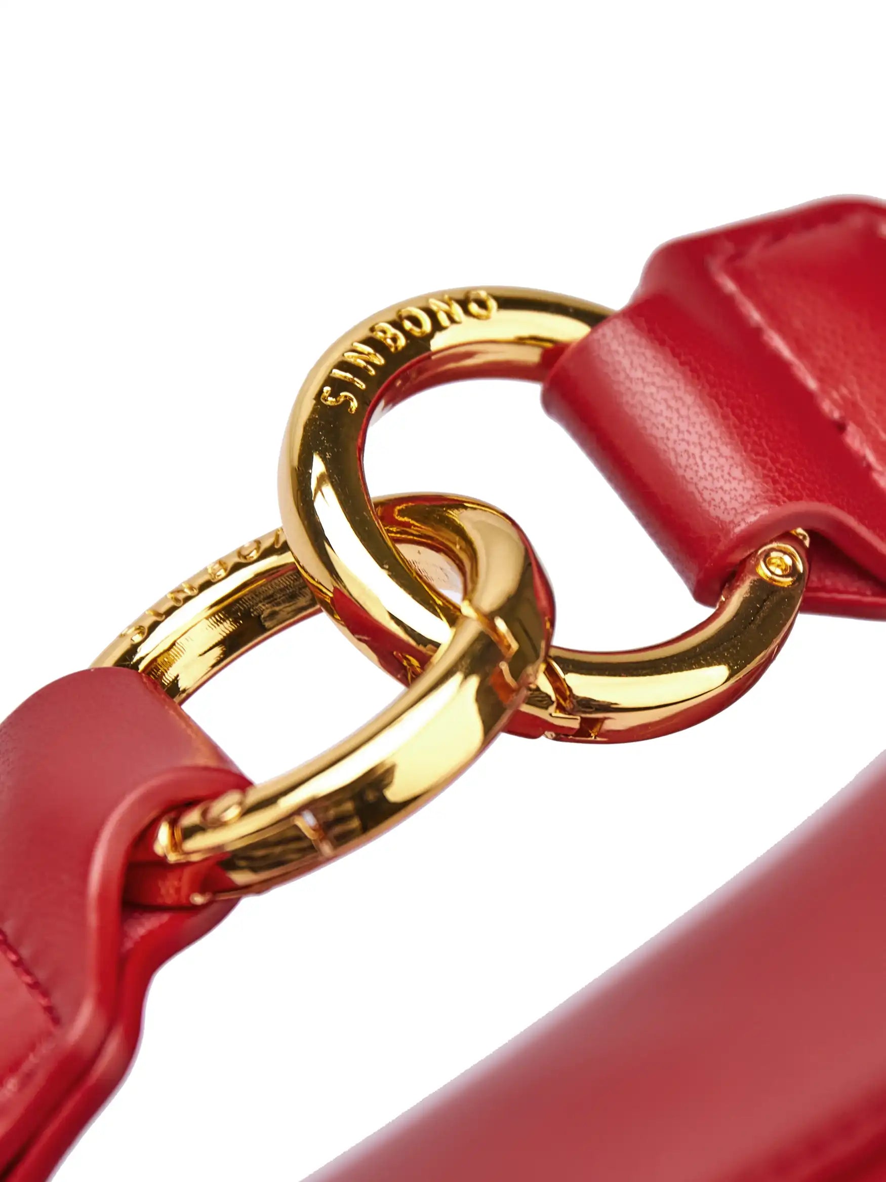 Vienna Top Handle Shoulder Bag  - Red
