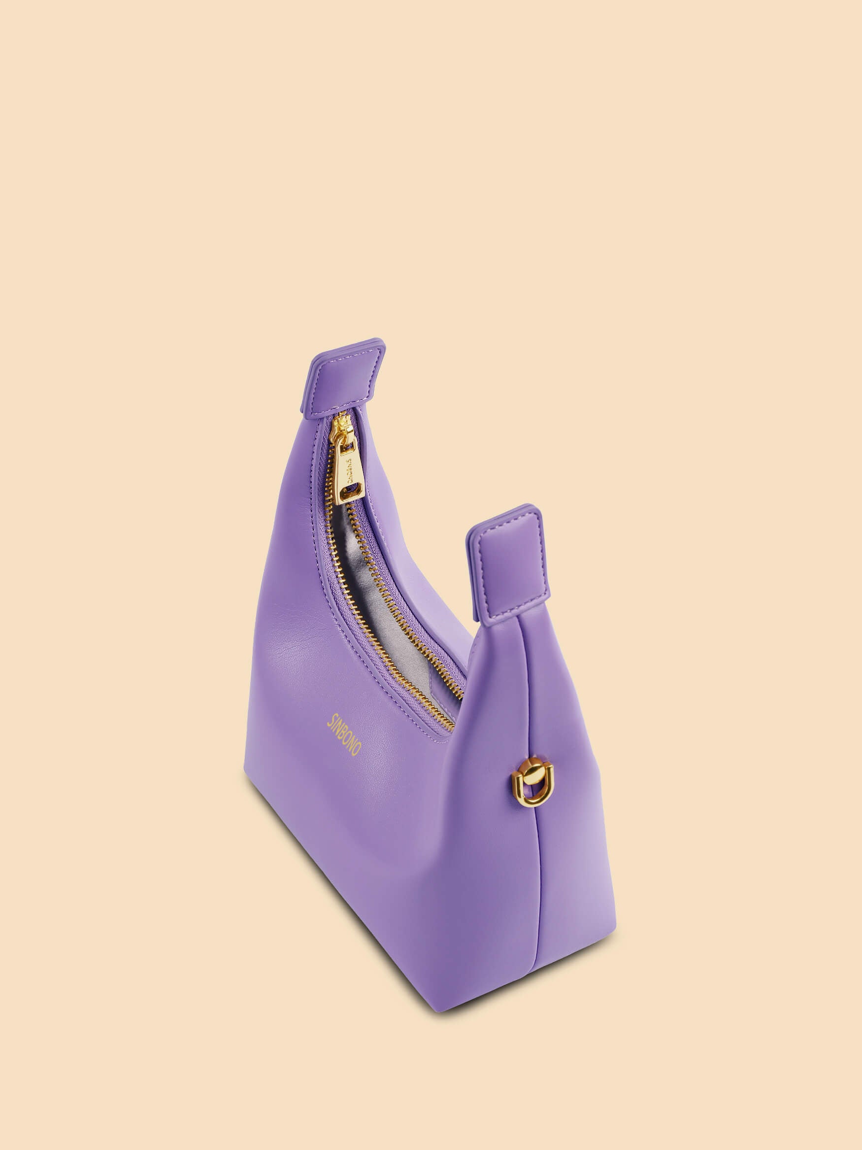 SINBONO Vienna Purple Leather Handbags -Vegan Leather Women Bag