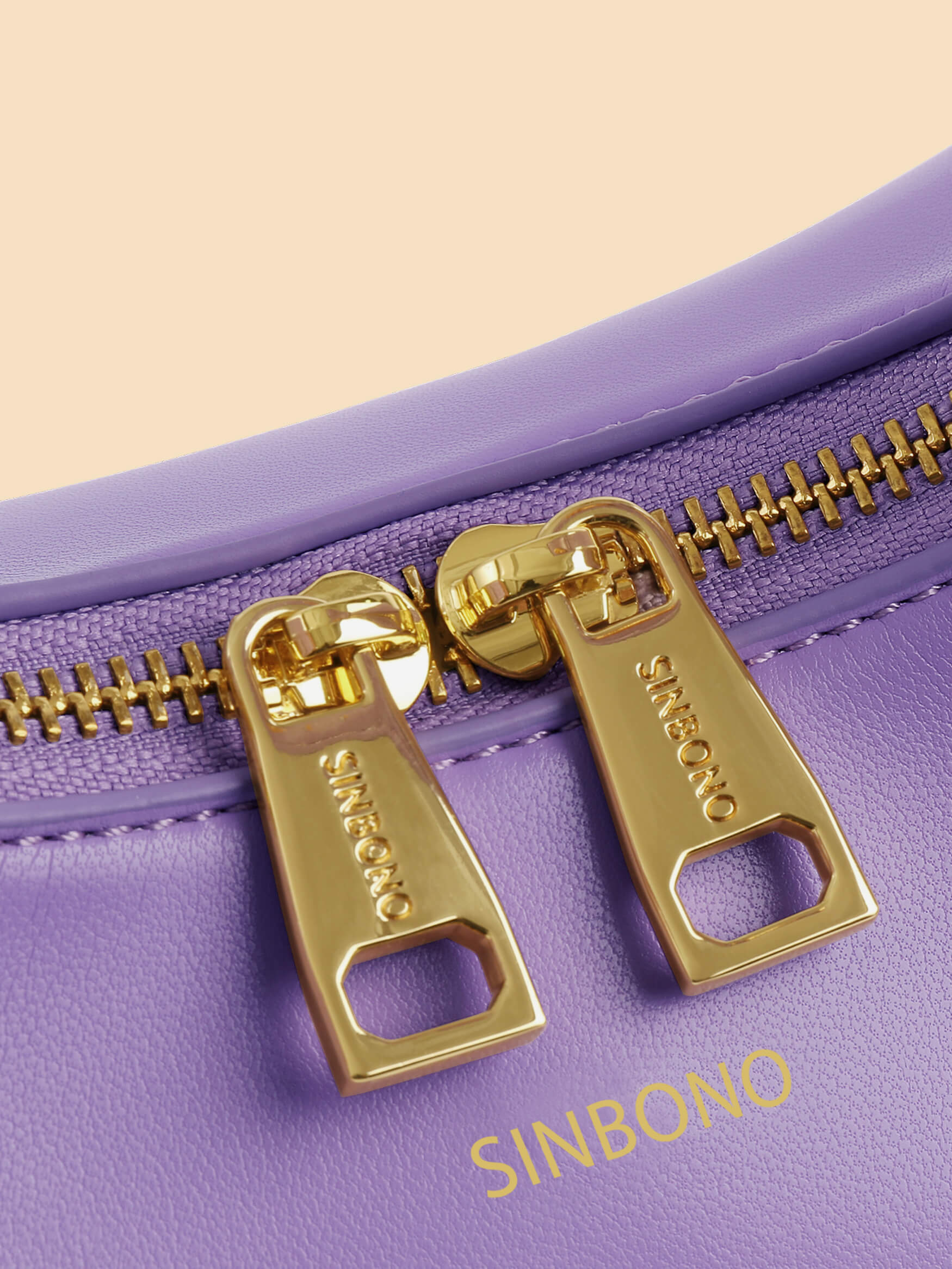 SINBONO Vienna Purple Leather Handbags -Vegan Leather Women Bag