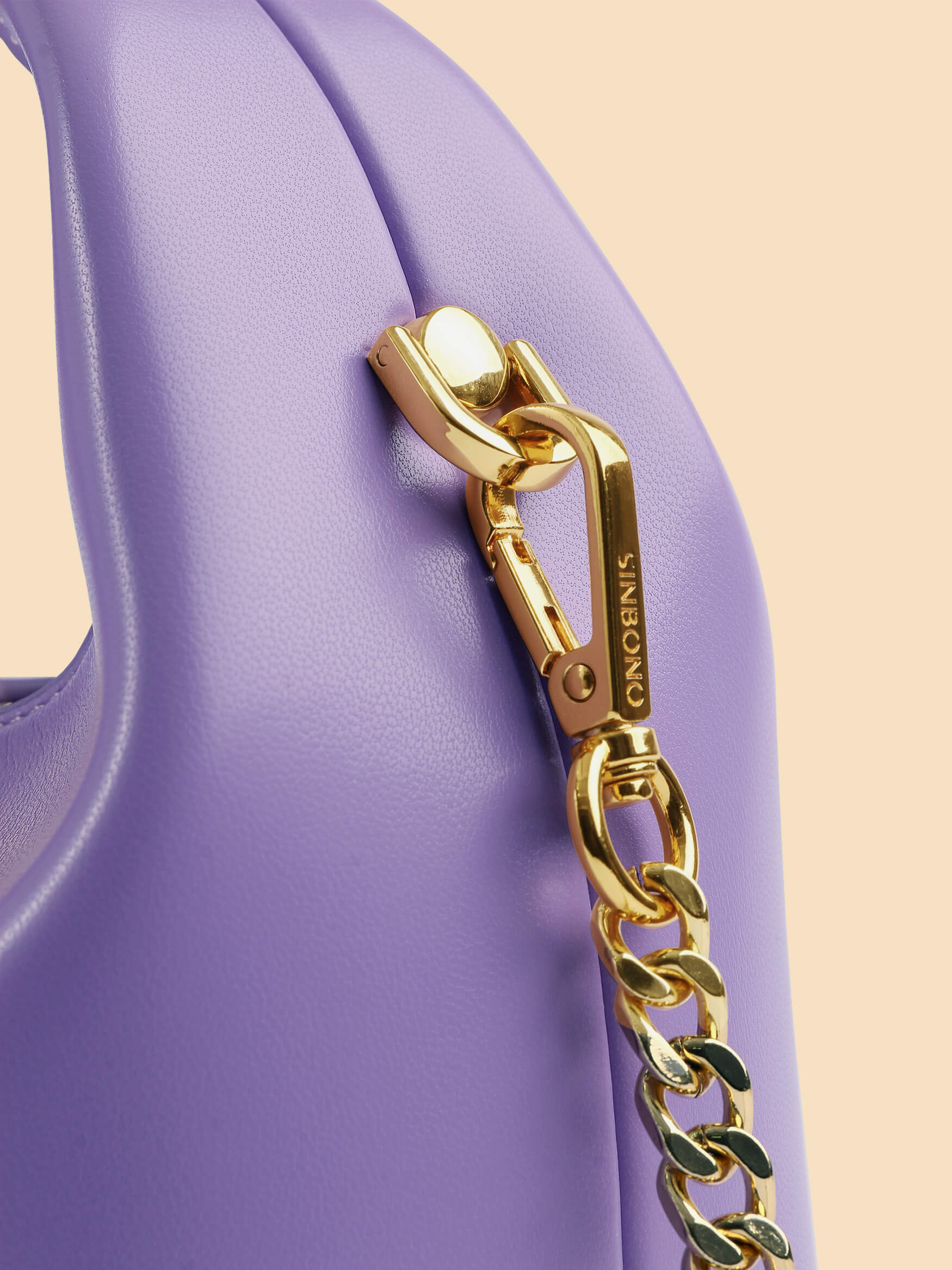 SINBONO Vienna Purple Leather Handbags -Vegan Leather Women Bag