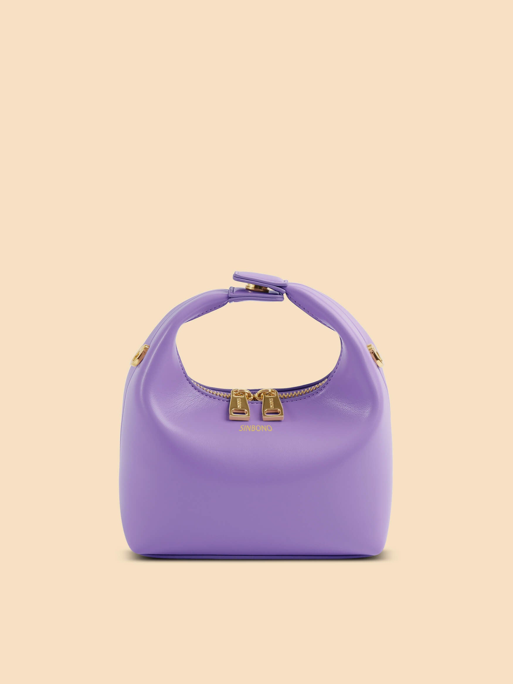 SINBONO Vienna Purple Leather Handbags -Vegan Leather Women Bag