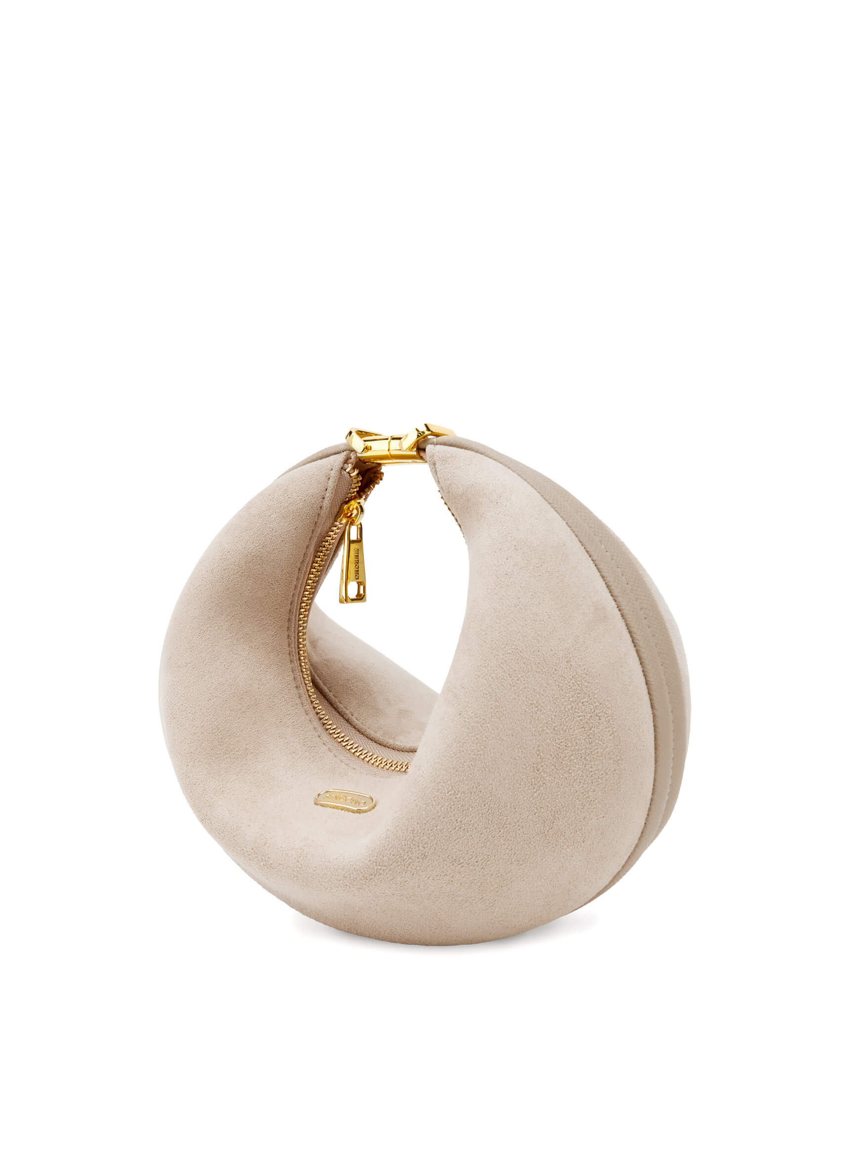 Zoey Shoulder Crossbody Bag - Ivory Fake Suede