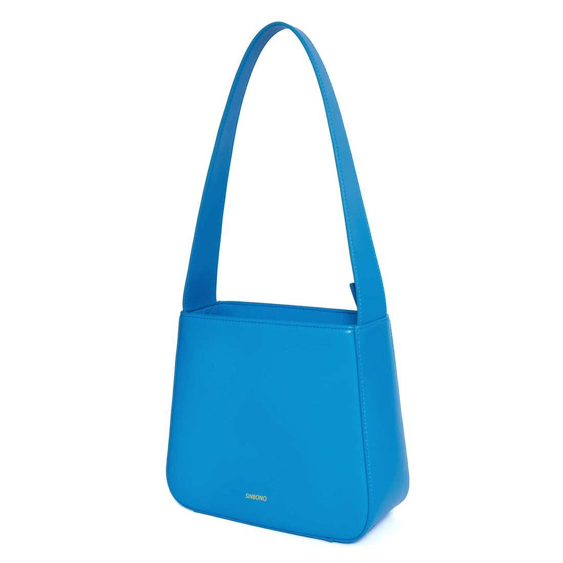 SINBONO Betty Shoulder Bag Lake Blue - Top Leather Shoulder Bag for Women
