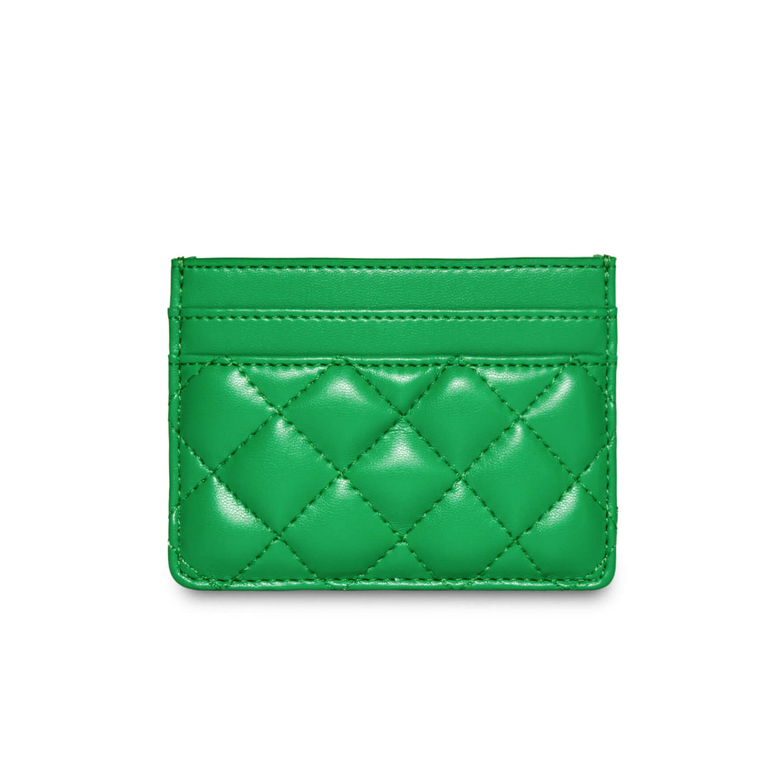 SINBONO Embossed Leather Business Card Holder Grass Green - Grass Green Leather Wallet