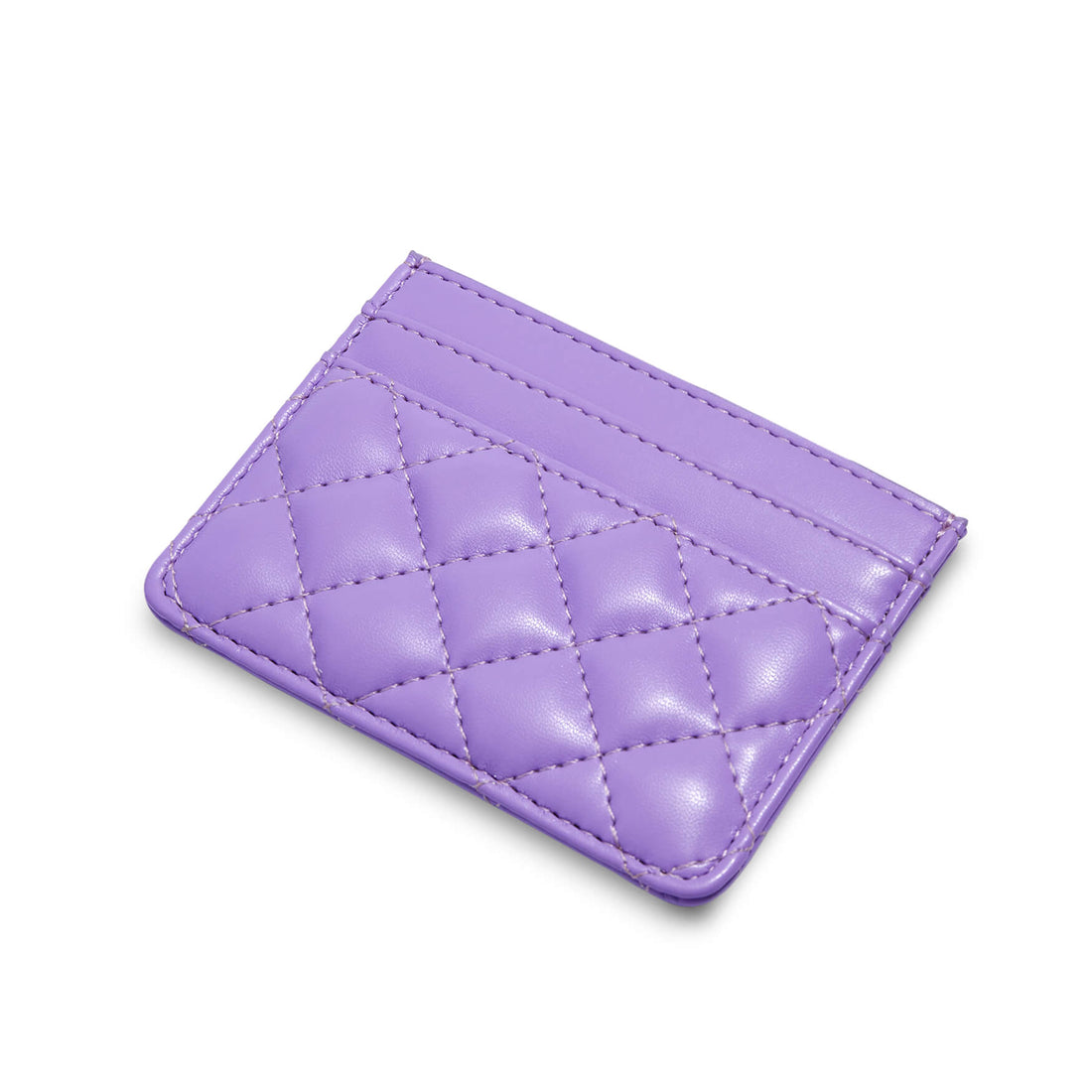 SINBONO Leather Business Card Holder Purple - Vegan Leather Card Holder