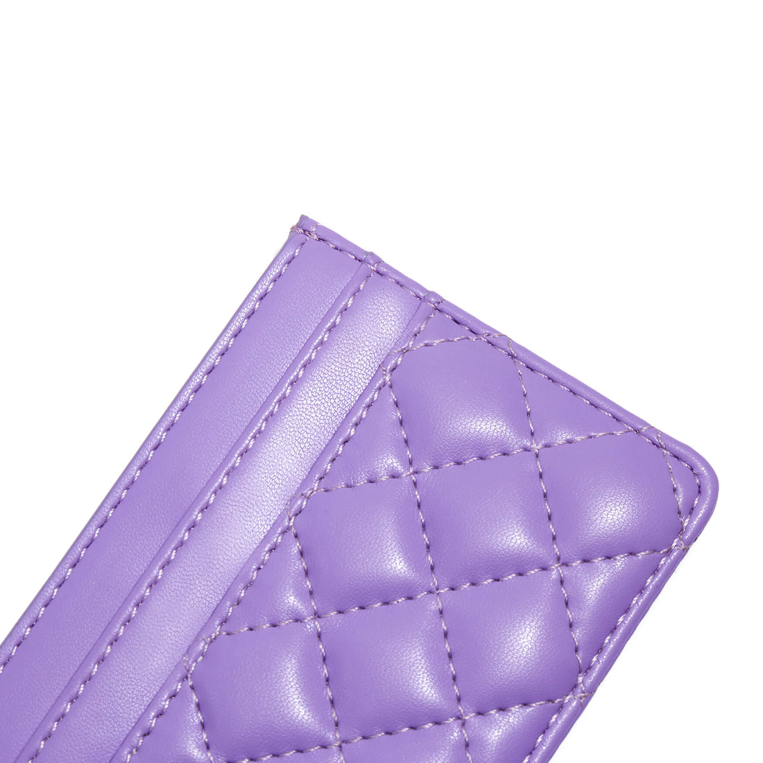 SINBONO Leather Business Card Holder Purple - Vegan Leather Card Holder