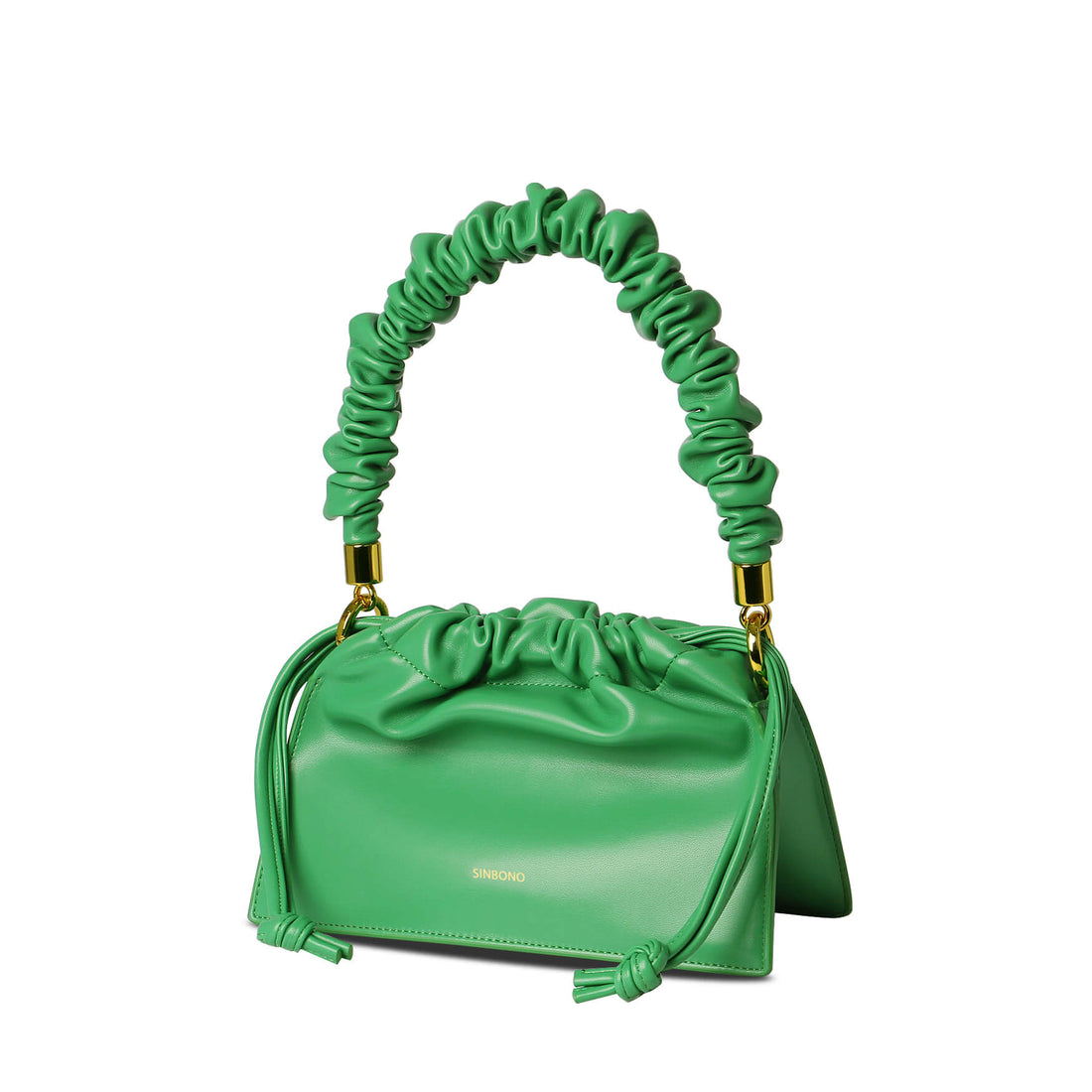 SINBONO Drawstring Vegan Handbag Grass Green