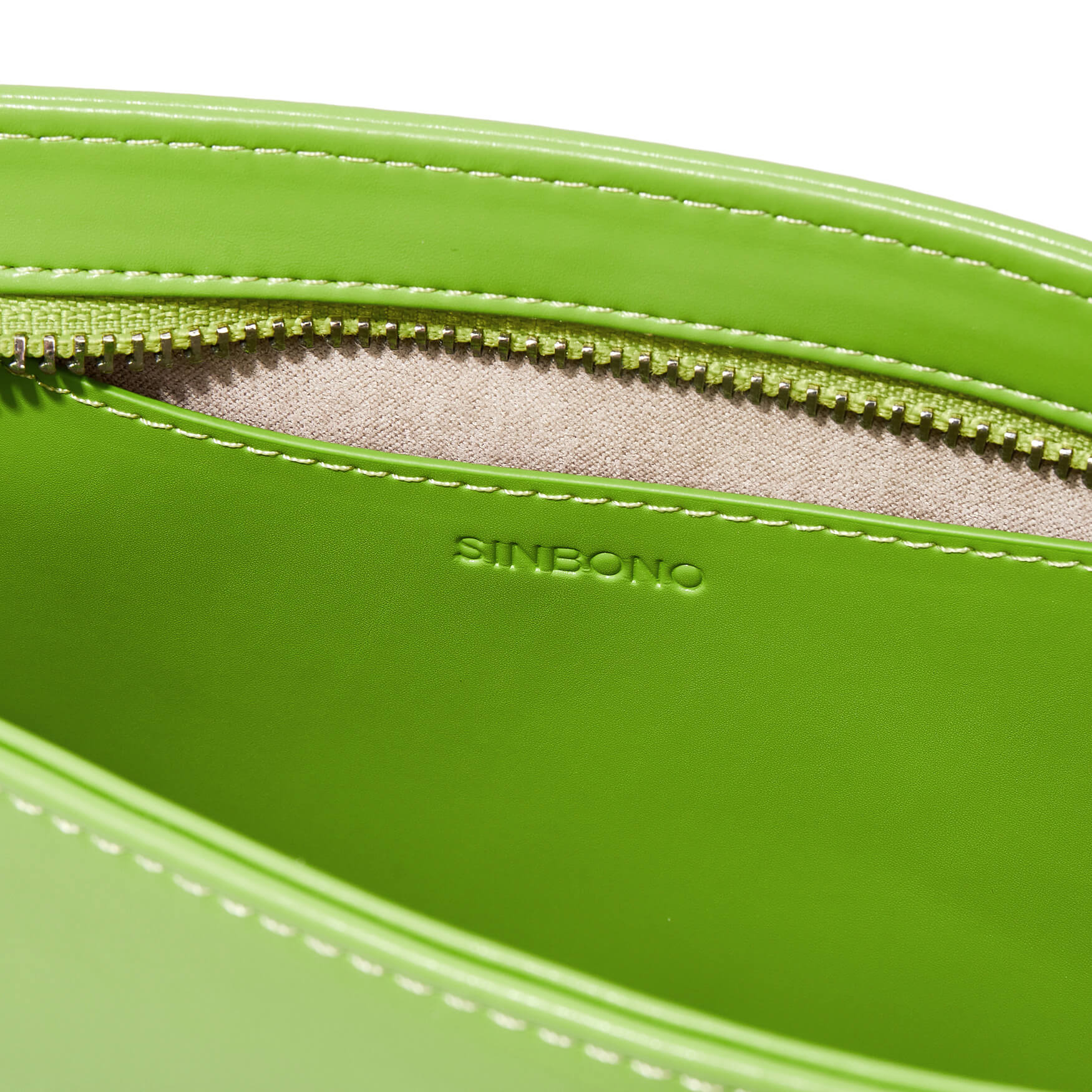 SINBONO Leather Shoulder Bag Lime Green - Top Women Leather Bag