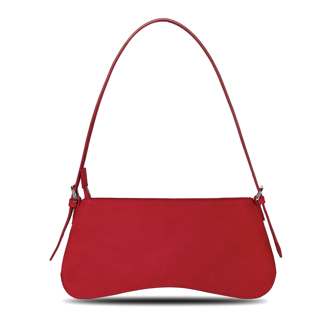 SINBONO Eva Shoulder Bag Red Faux Suede