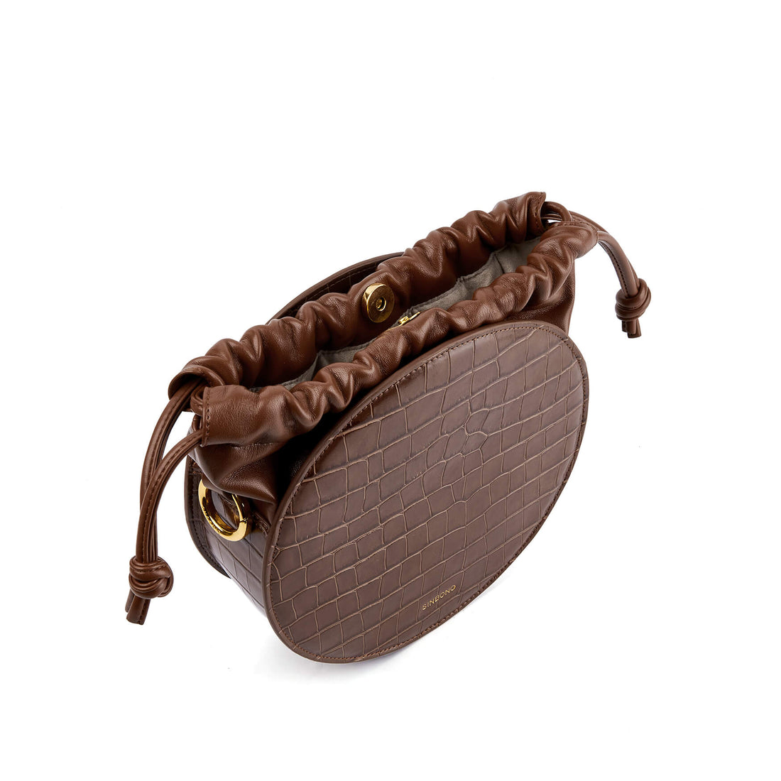 SINBONO Julia Drawstring Crossbody Bag Brown