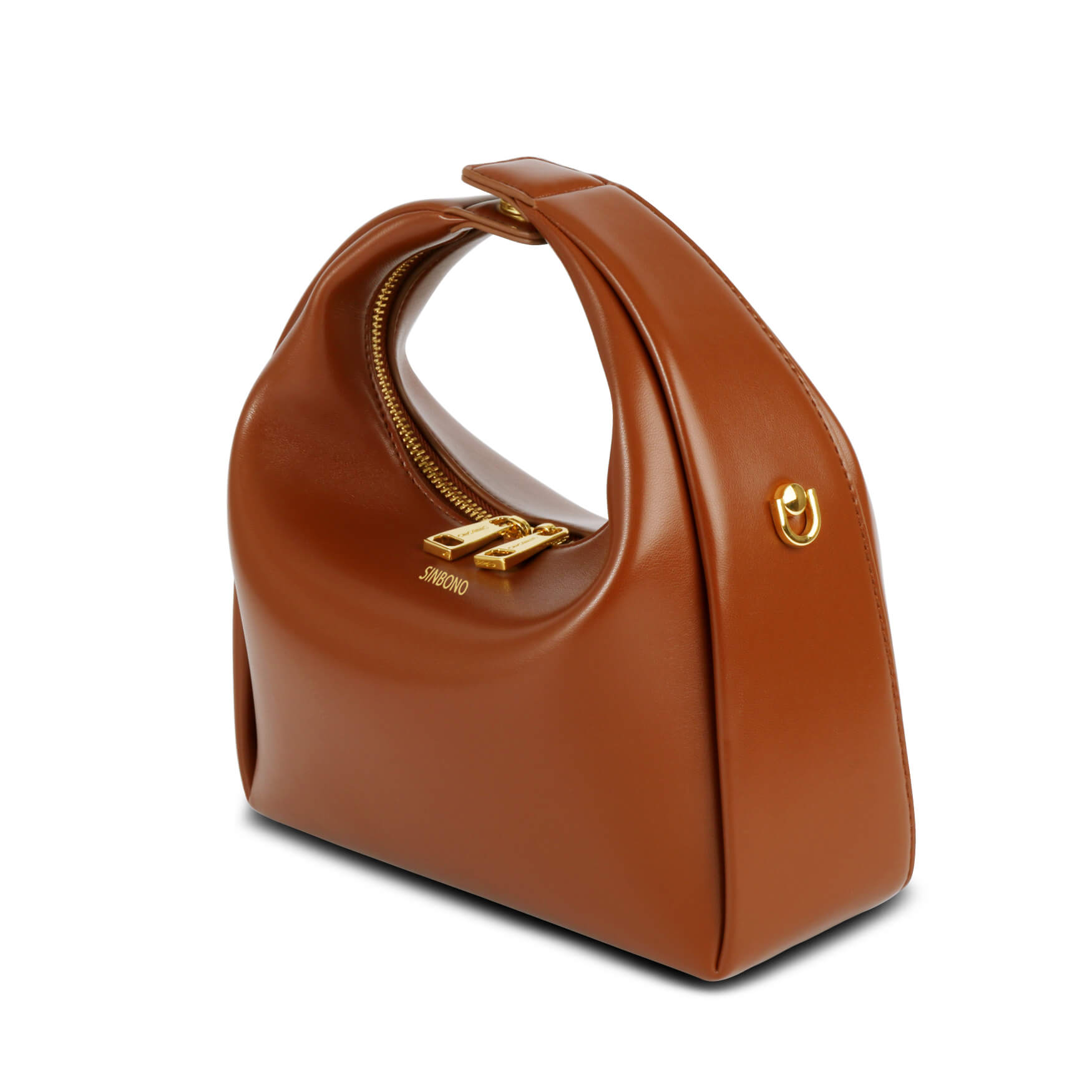 SINBONO Vienna Medium-Sized Brown Vegan Leather Purses