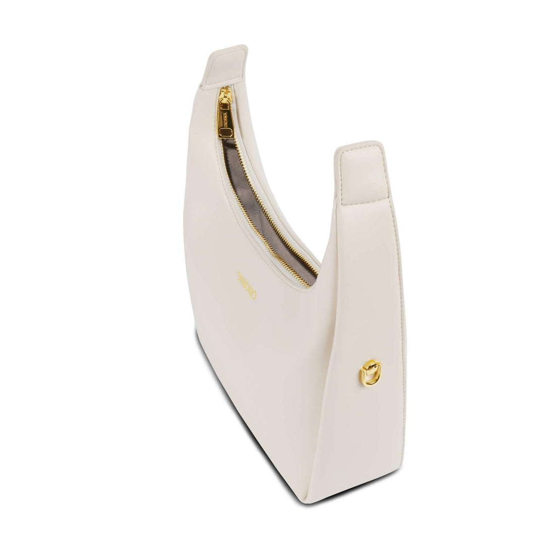 SINBONO Medium Vienna Top Handle Crossbody Bag Ivory