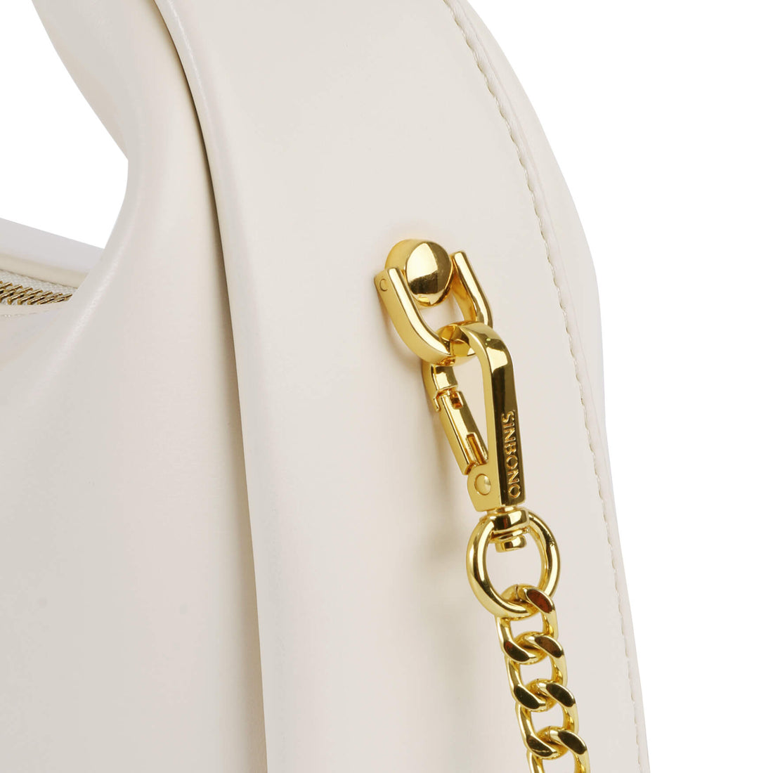 SINBONO Medium Vienna Top Handle Crossbody Bag Ivory