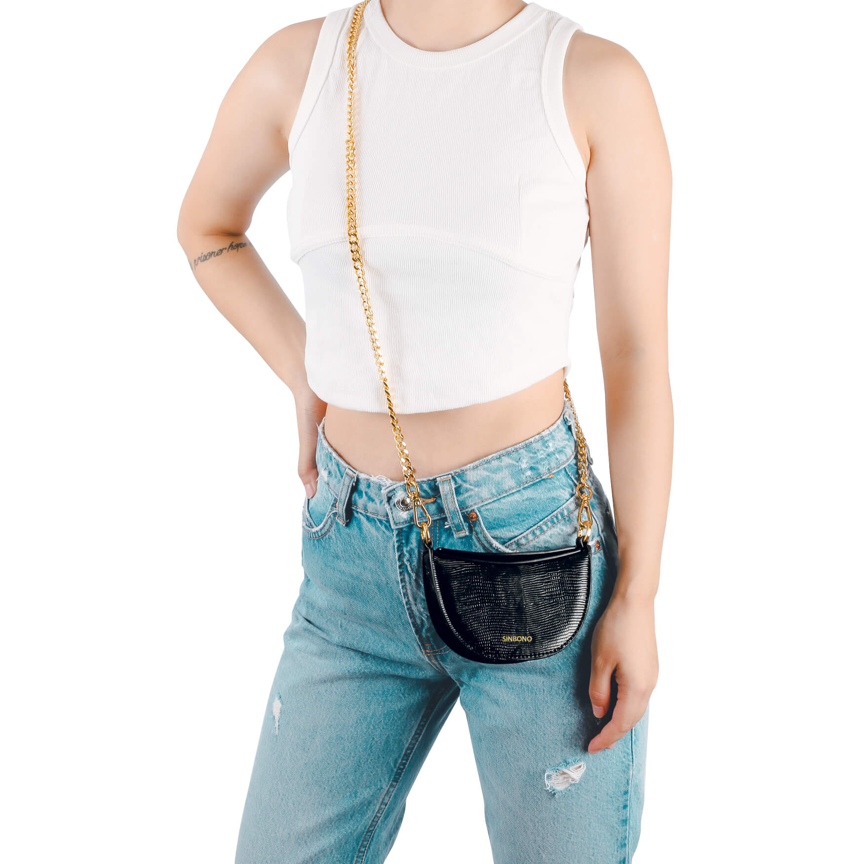 SINBONO Mini Kace Crossbody Bag Black
