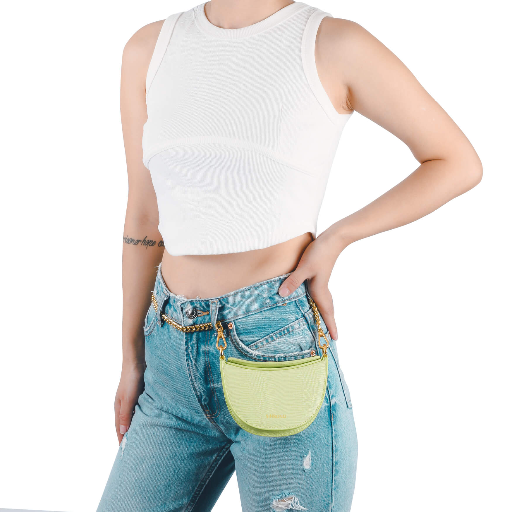 SINBONO Mini Kace Crossbody Bag Lime Green