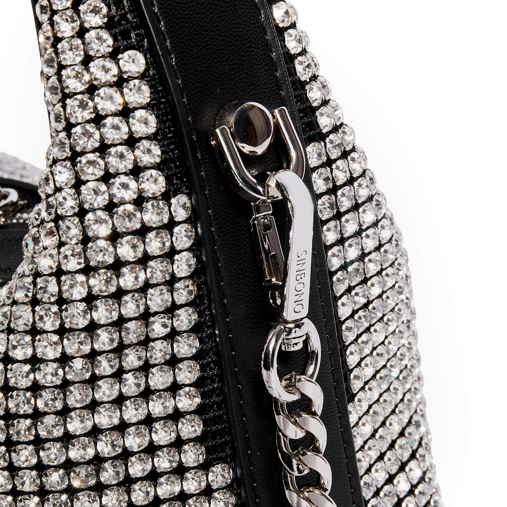 SINBONO Rhinestone Crossbody Handbags | Silver Rhinestone Bags