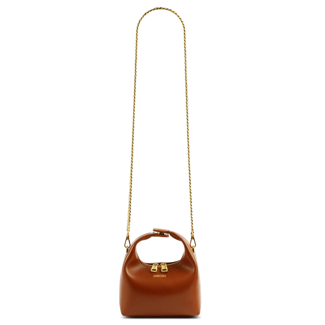 SINBONO Vienna Brown Handle Satchel Purse