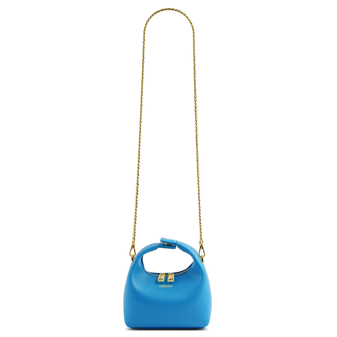 SINBONO Lake Blue Vienna Top Handle Handbag for Woman