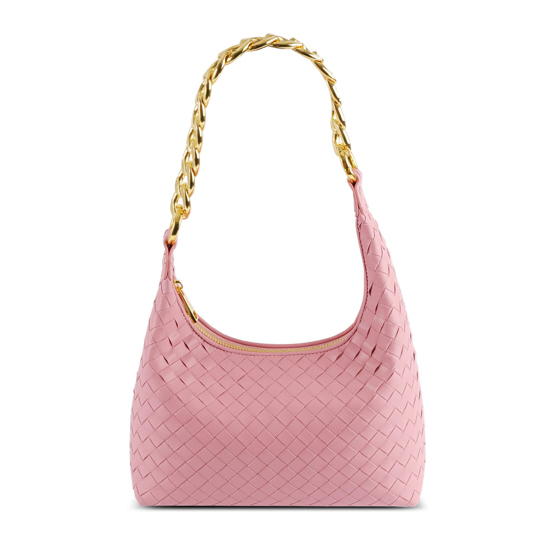 SINBONO Vienna Pink Shoulder Bag with Golden Strap