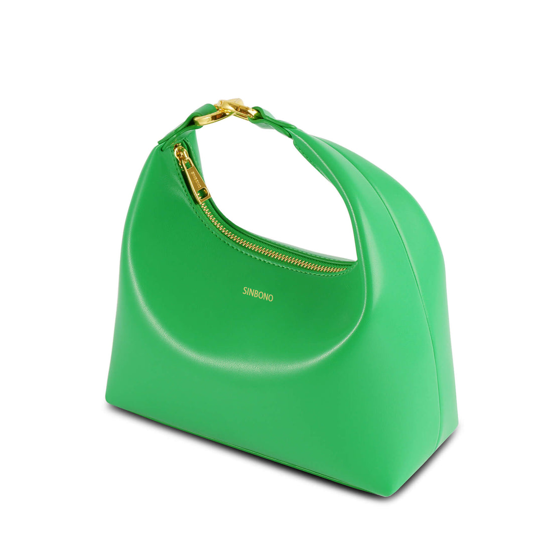 SINBONO Grass Green Shoulder Bags-Crafted from Faux Leather Bag