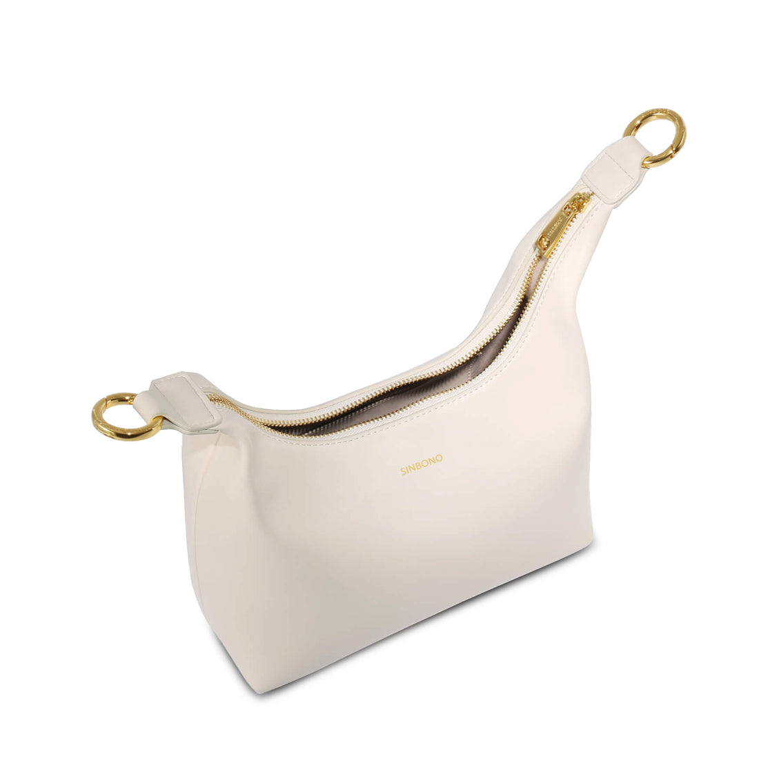 SINBONO Vienna Ivory Shoulder Bag-Made from Soft Leather 