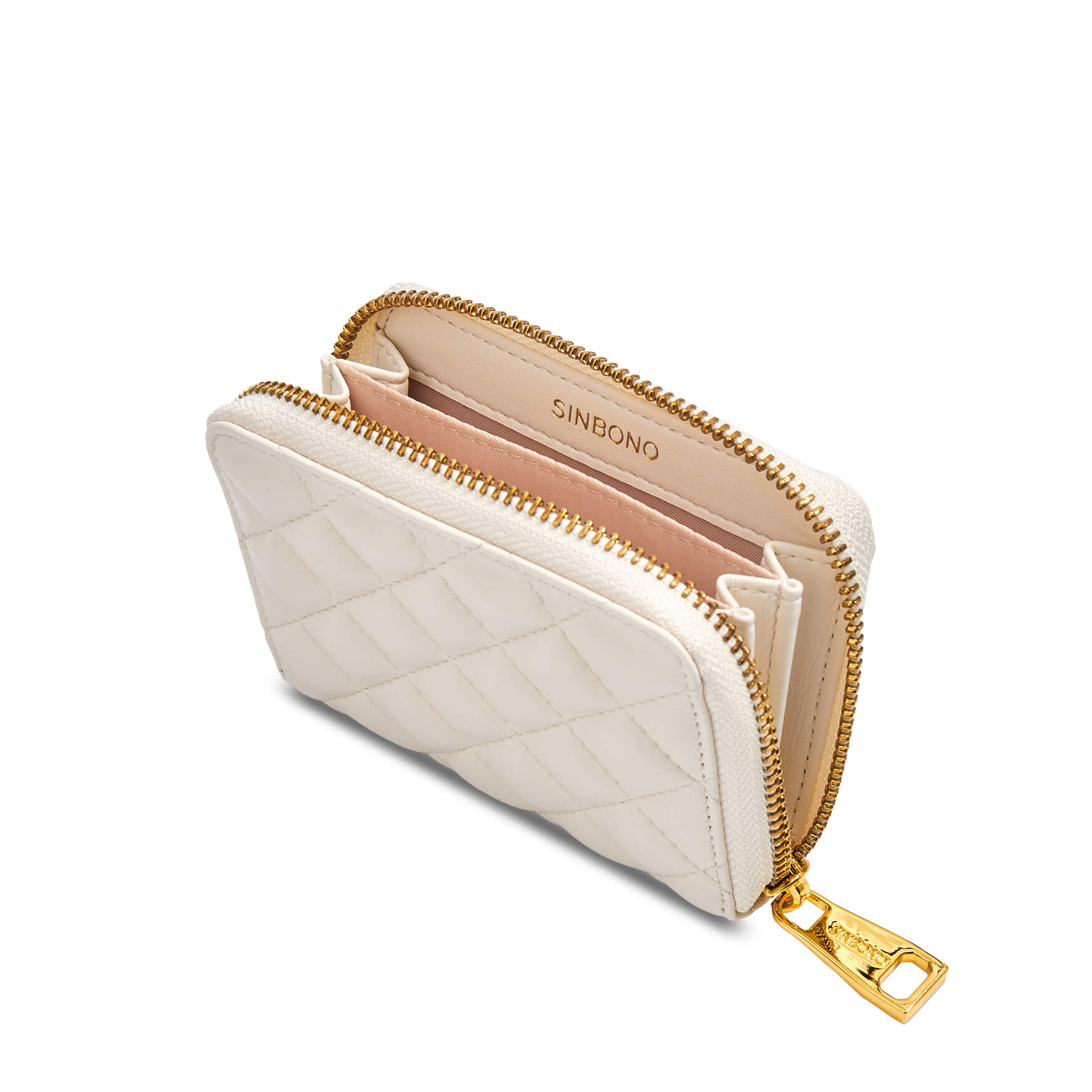 SINBONO Zip Card Holder Ivory