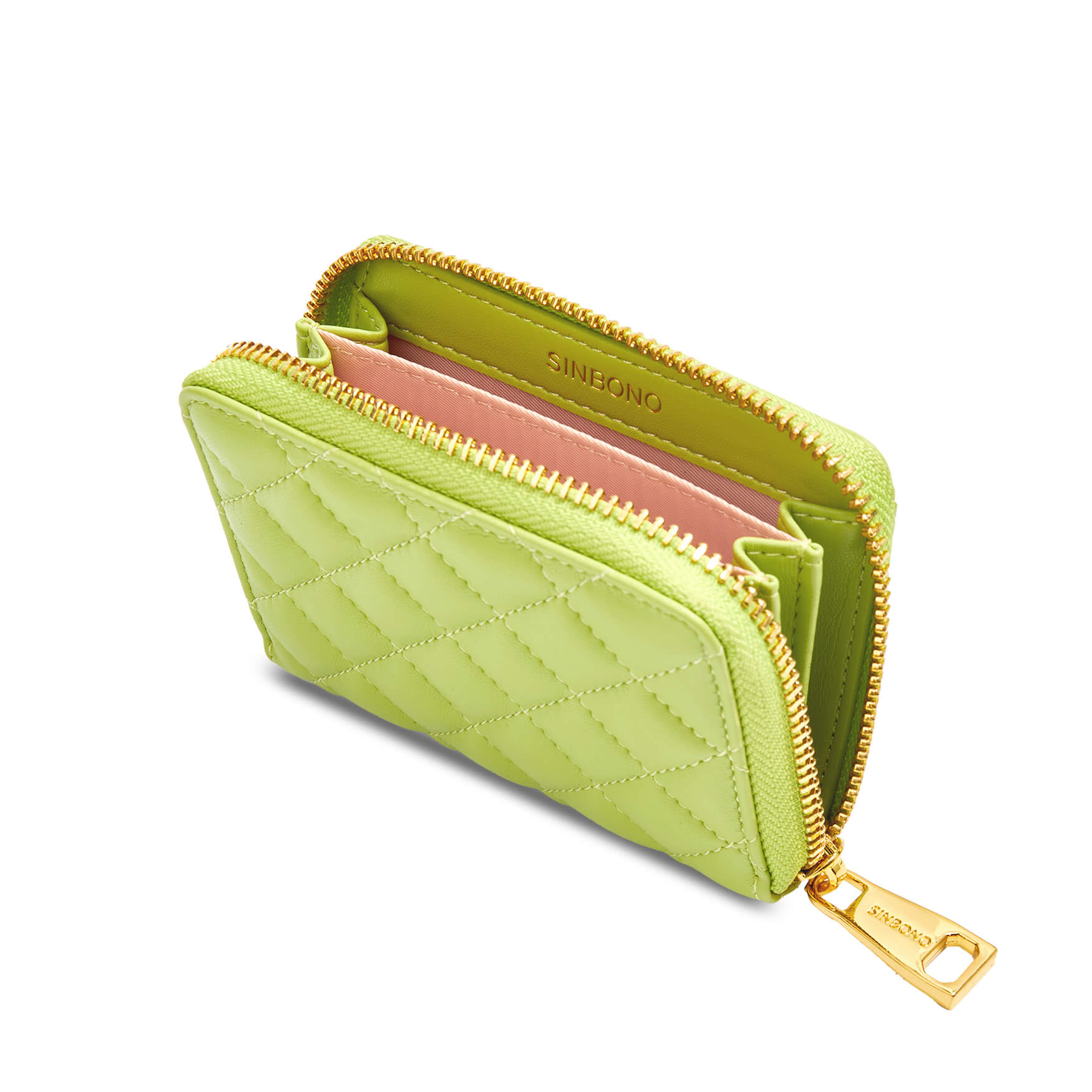 SINBONO Zip Card Holder Lime Green